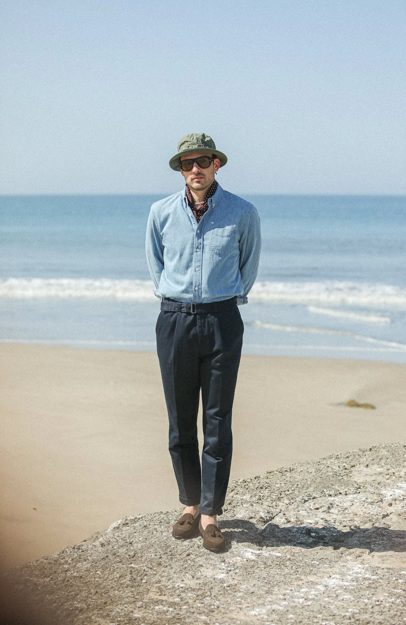 Chino type II - Twill Navy sold by Drapeau noir product image thumbnail 4
