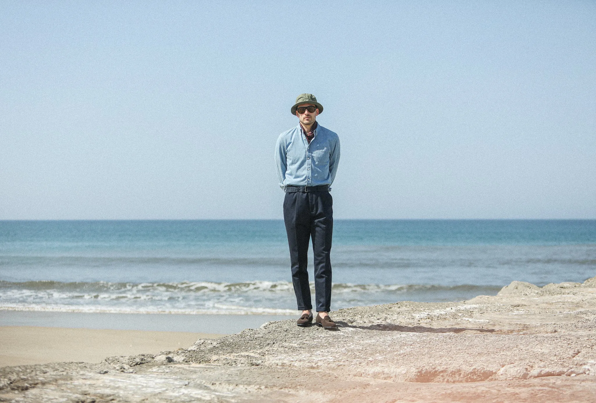 Chino type II - Twill Navy sold by Drapeau noir product image thumbnail 3