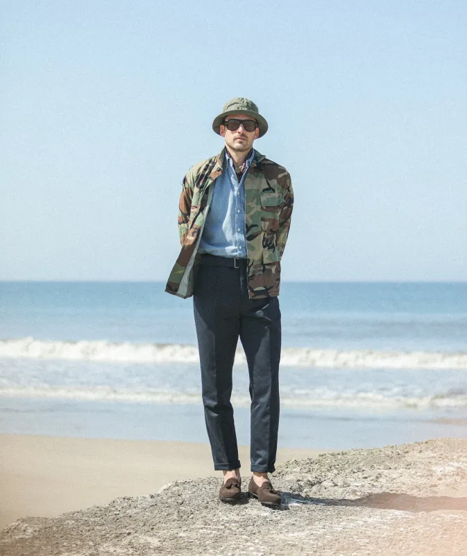 Chino type II - Twill Navy made by Drapeau noir