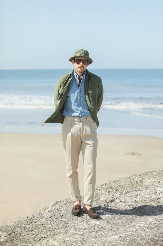 Chino Type II - Twill Beige made by Drapeau noir