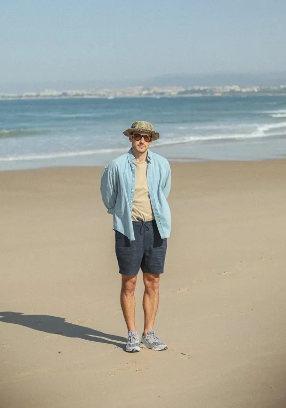 City Short - Lin Navy made by Drapeau noir