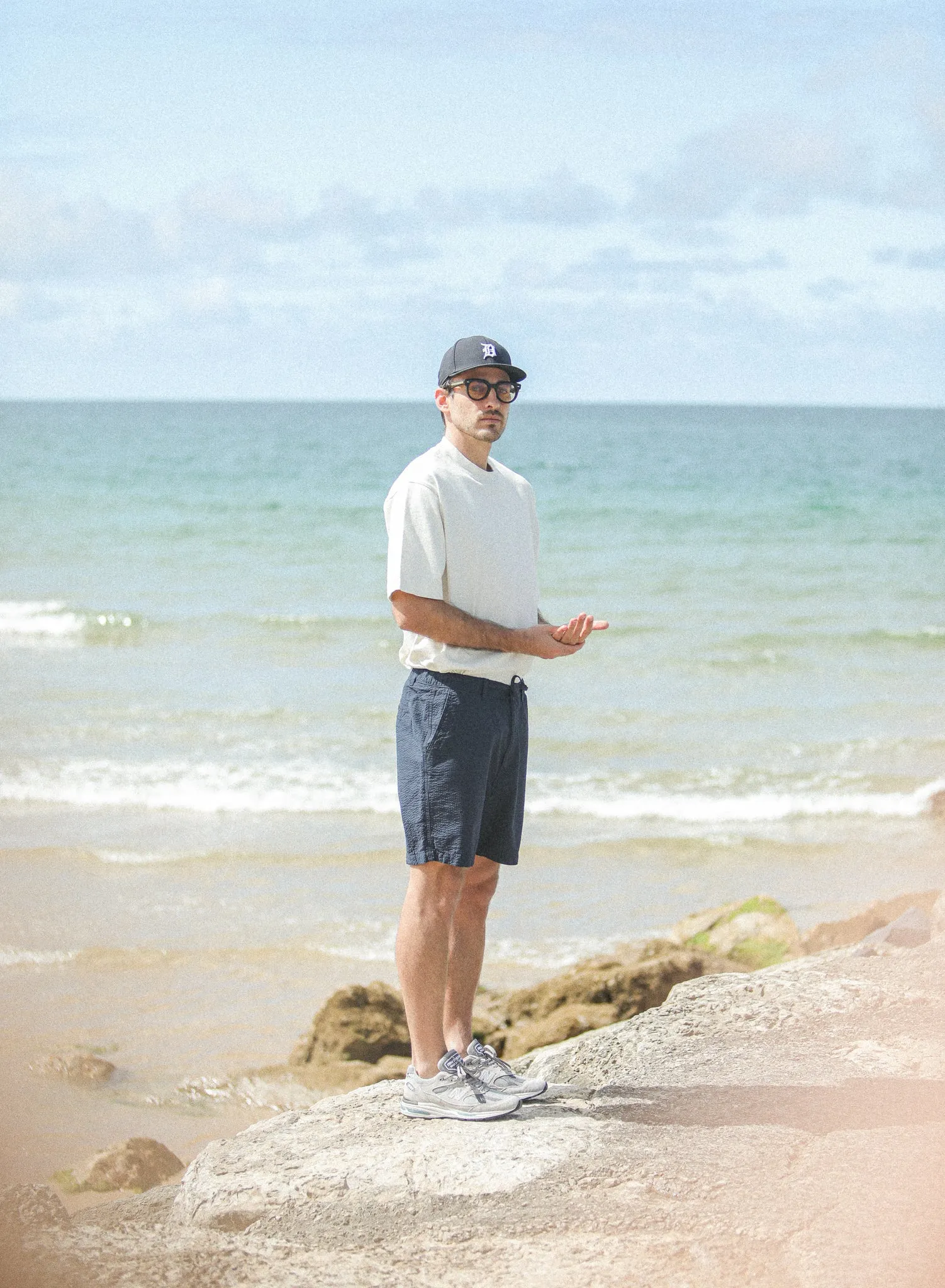City Short - Seersucker Navy sold by Drapeau noir product image thumbnail 4