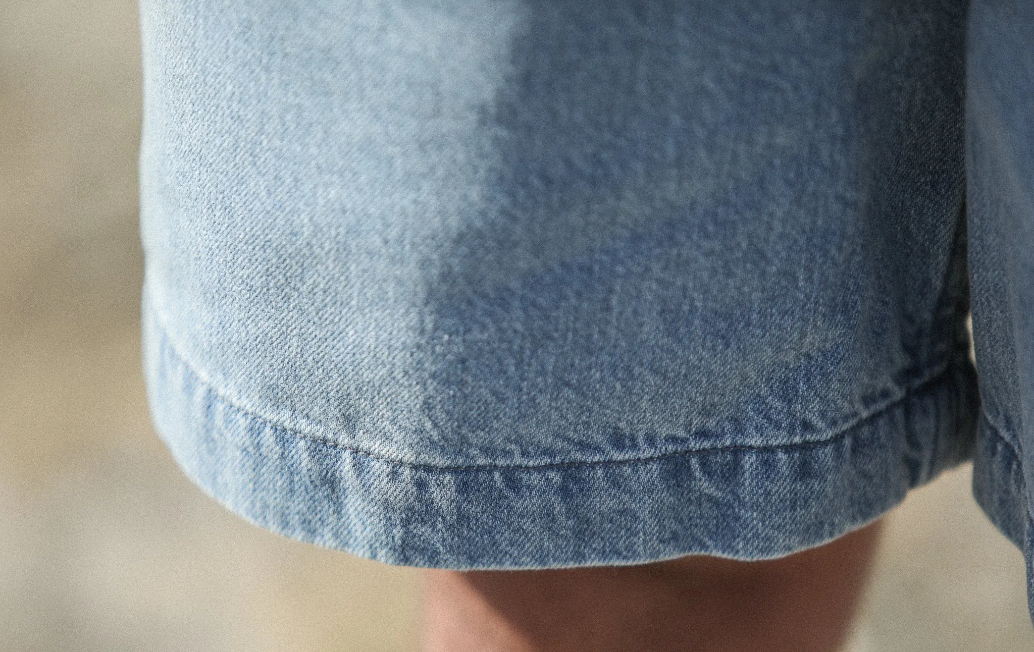 Beach Short Denim Japonais Bleach sold by Drapeau noir product image thumbnail 5