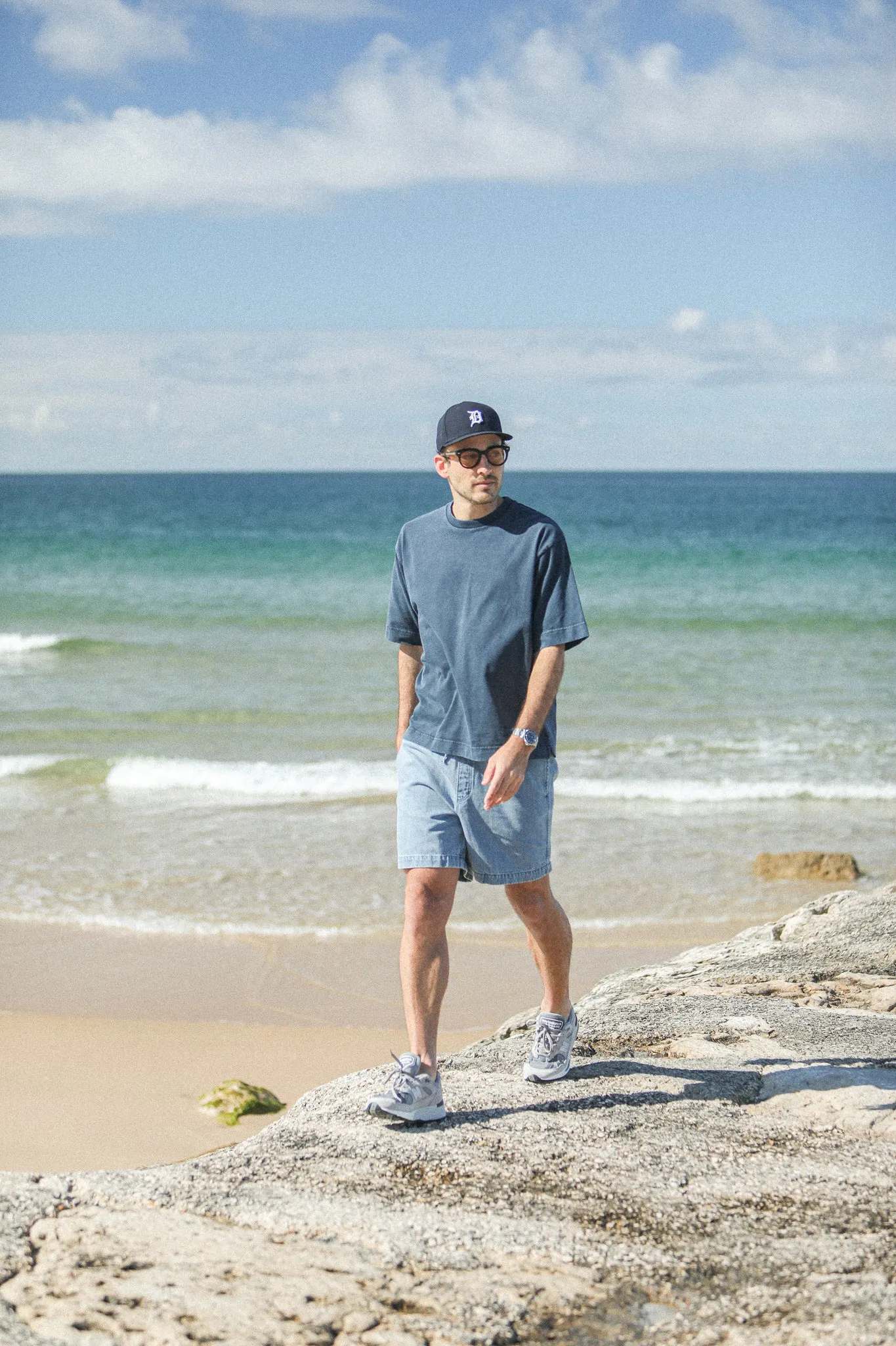 Beach Short Denim Japonais Bleach sold by Drapeau noir product image thumbnail 4
