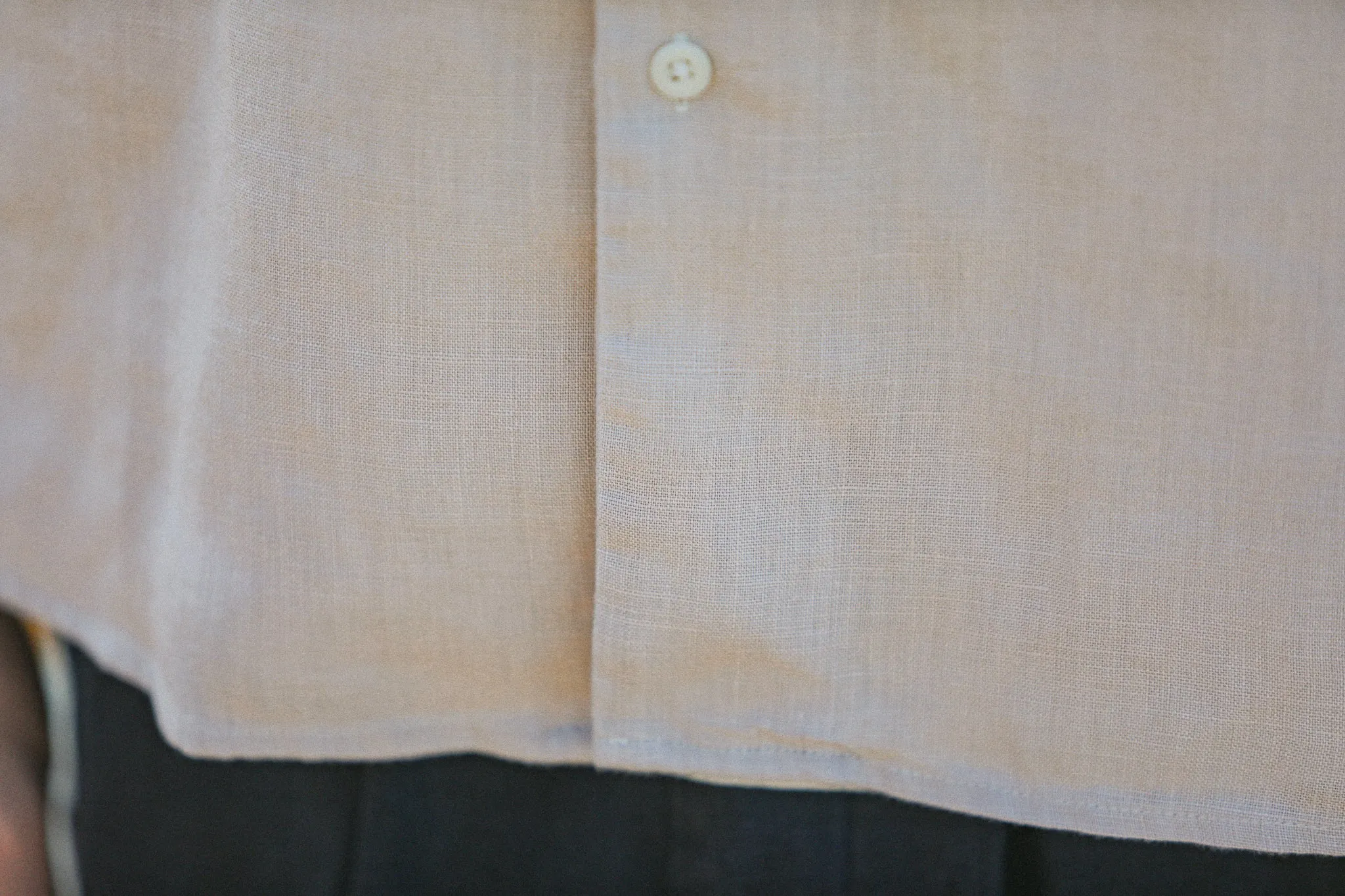 Military Camp Collar Lin Crème sold by Drapeau noir product image thumbnail 5