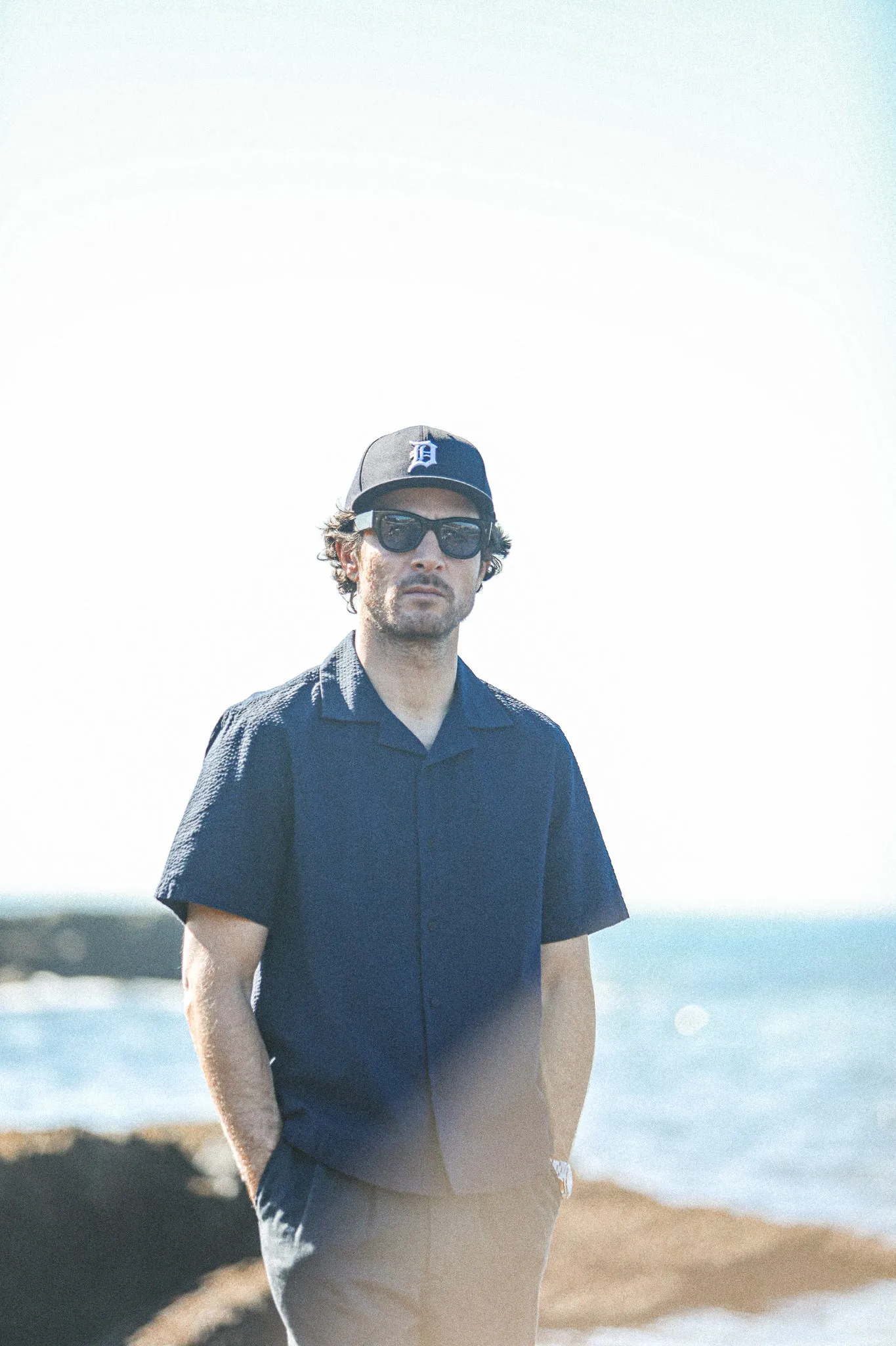 Chemise Homme Seersucker Navy - Modern Fit sold by Drapeau noir product image thumbnail 4