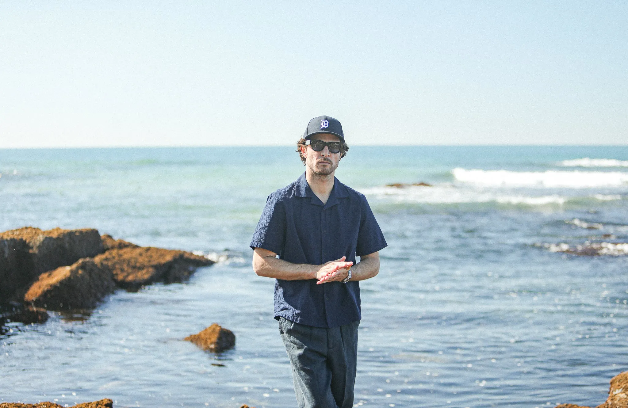 Chemise Homme Seersucker Navy - Modern Fit sold by Drapeau noir product image thumbnail 3