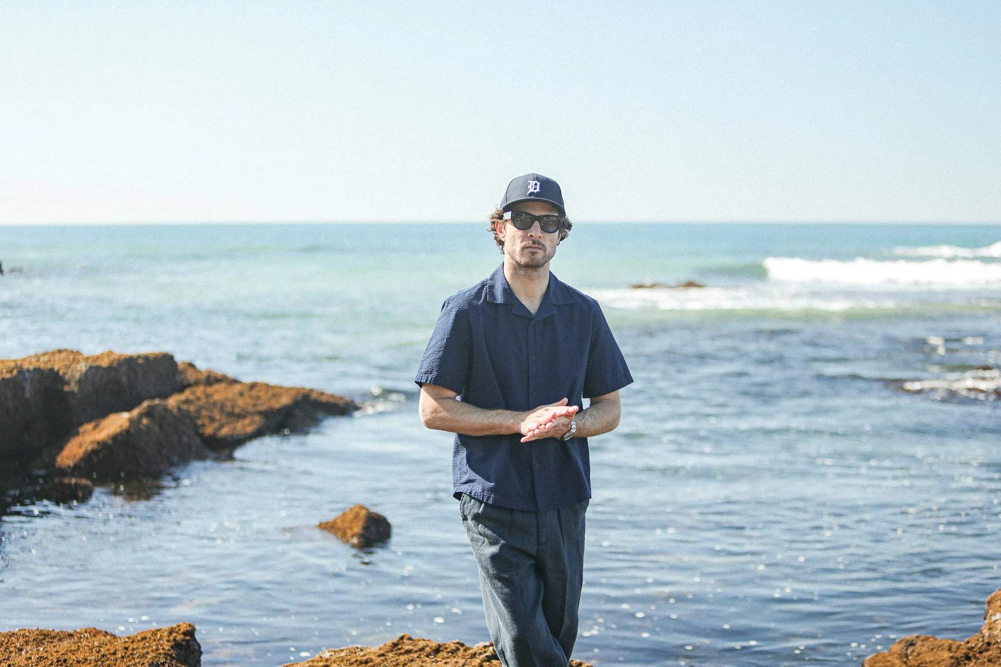 Chemise Homme Seersucker Navy - Modern Fit sold by Drapeau noir product image thumbnail 5
