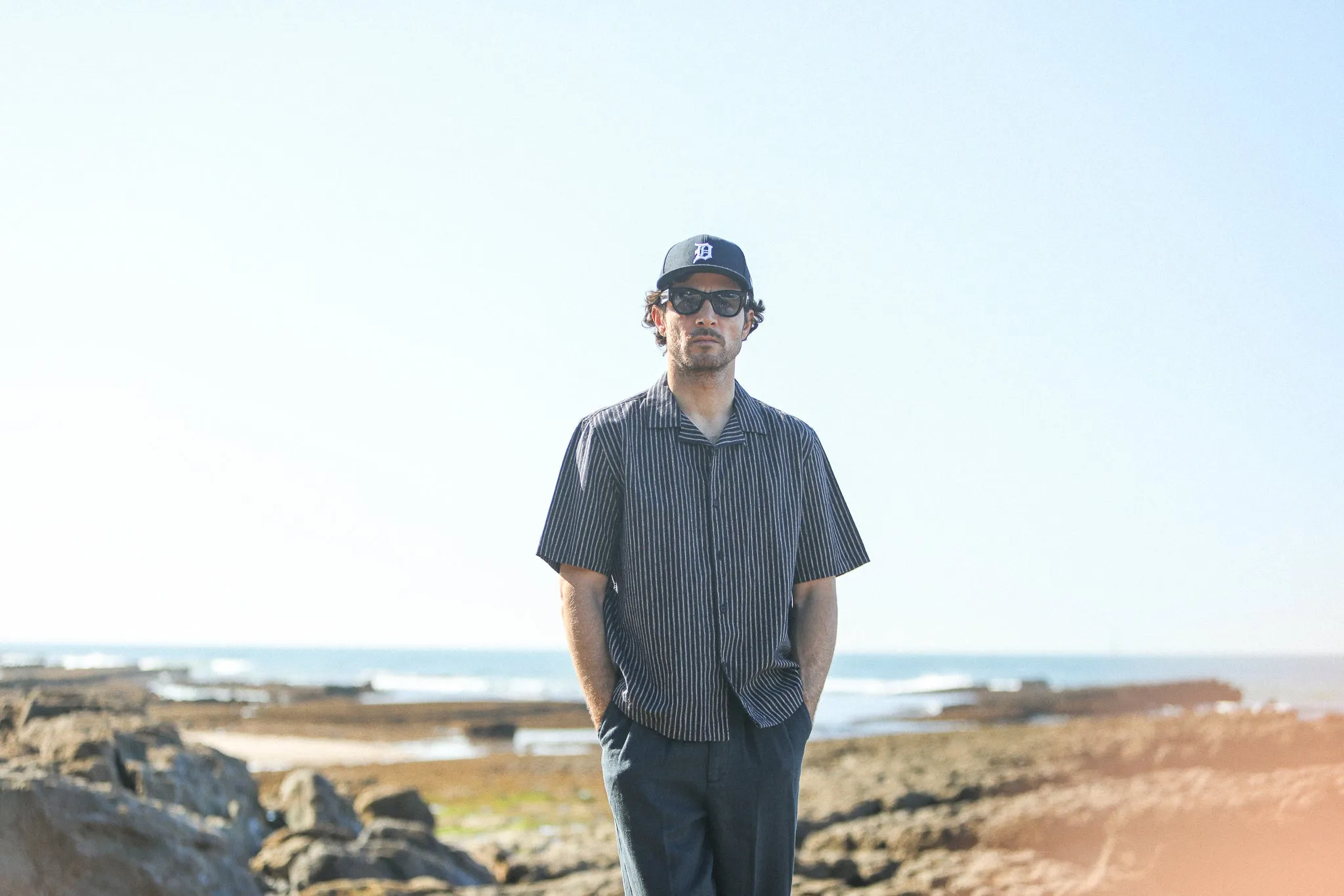 Camp Collar Stripes Navy - Modern Fit sold by Drapeau noir product image thumbnail 3