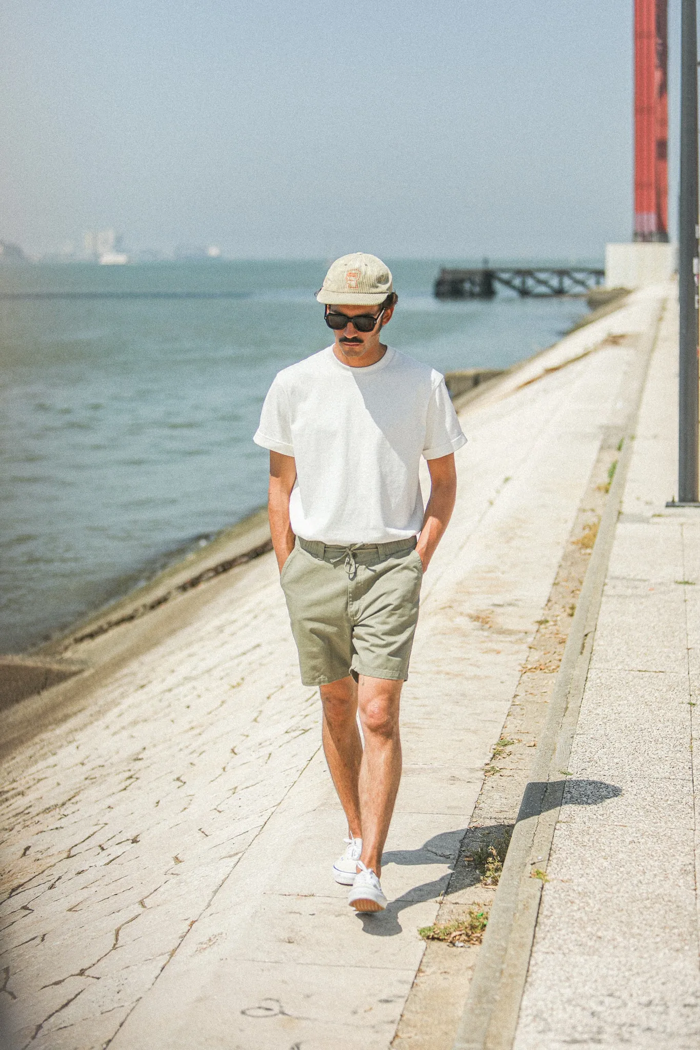 City Short Twill Army Green sold by Drapeau noir