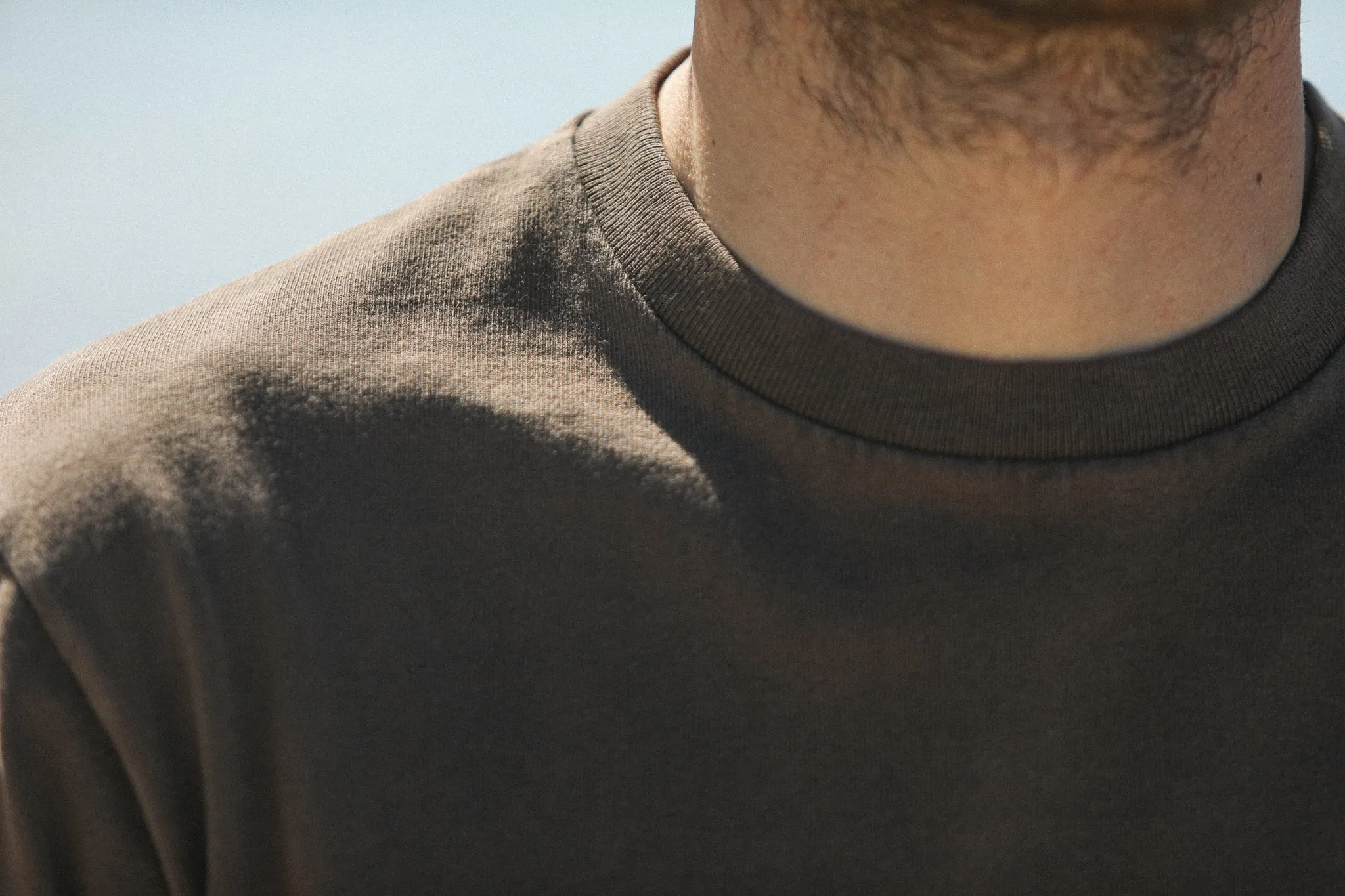 Tee-Shirt Confort Acid Wash Cappuccino sold by Drapeau noir product image thumbnail 5