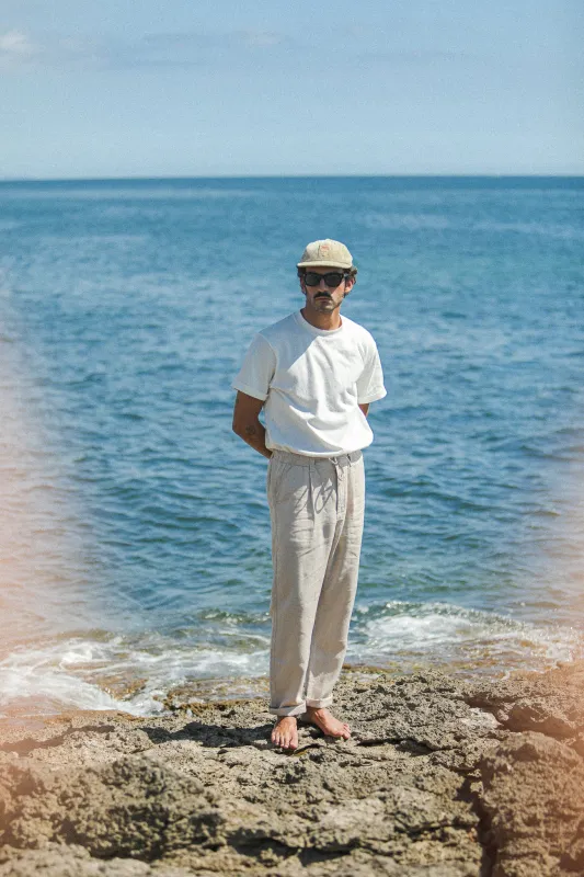 City Pant Lin Beige / Crème made by Drapeau noir