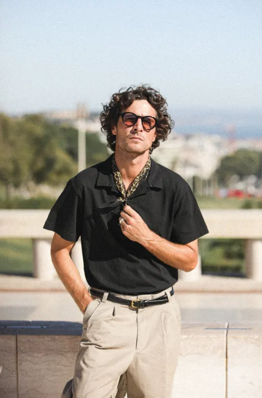 Polo Confort Black made by Drapeau noir