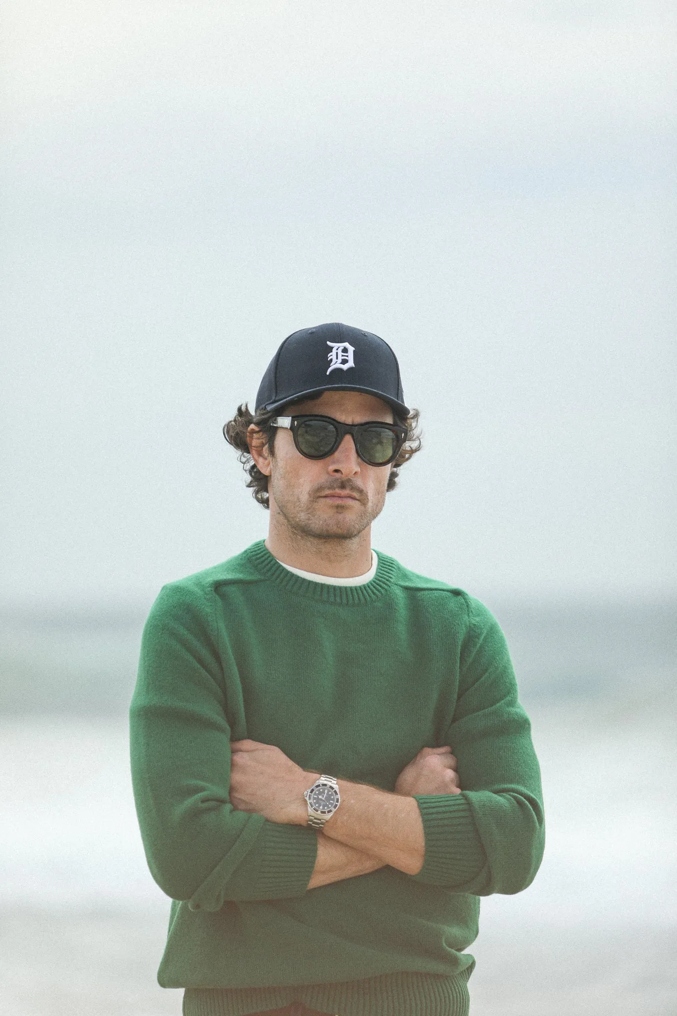 Pull Col Rond Lambswool Vert sold by Drapeau noir product image thumbnail 2