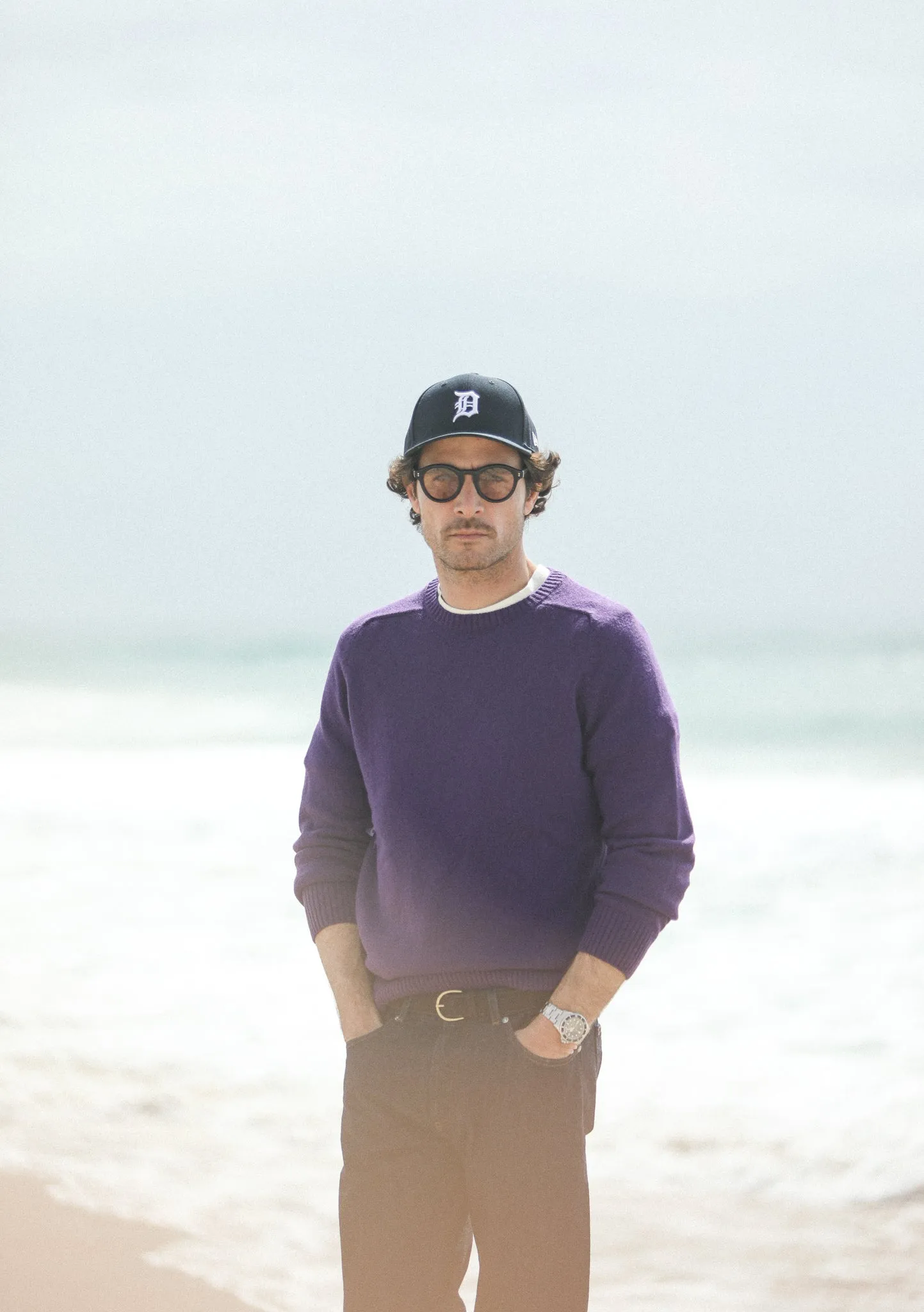 Pull Col Rond Lambswool Purple sold by Drapeau noir product image thumbnail 4