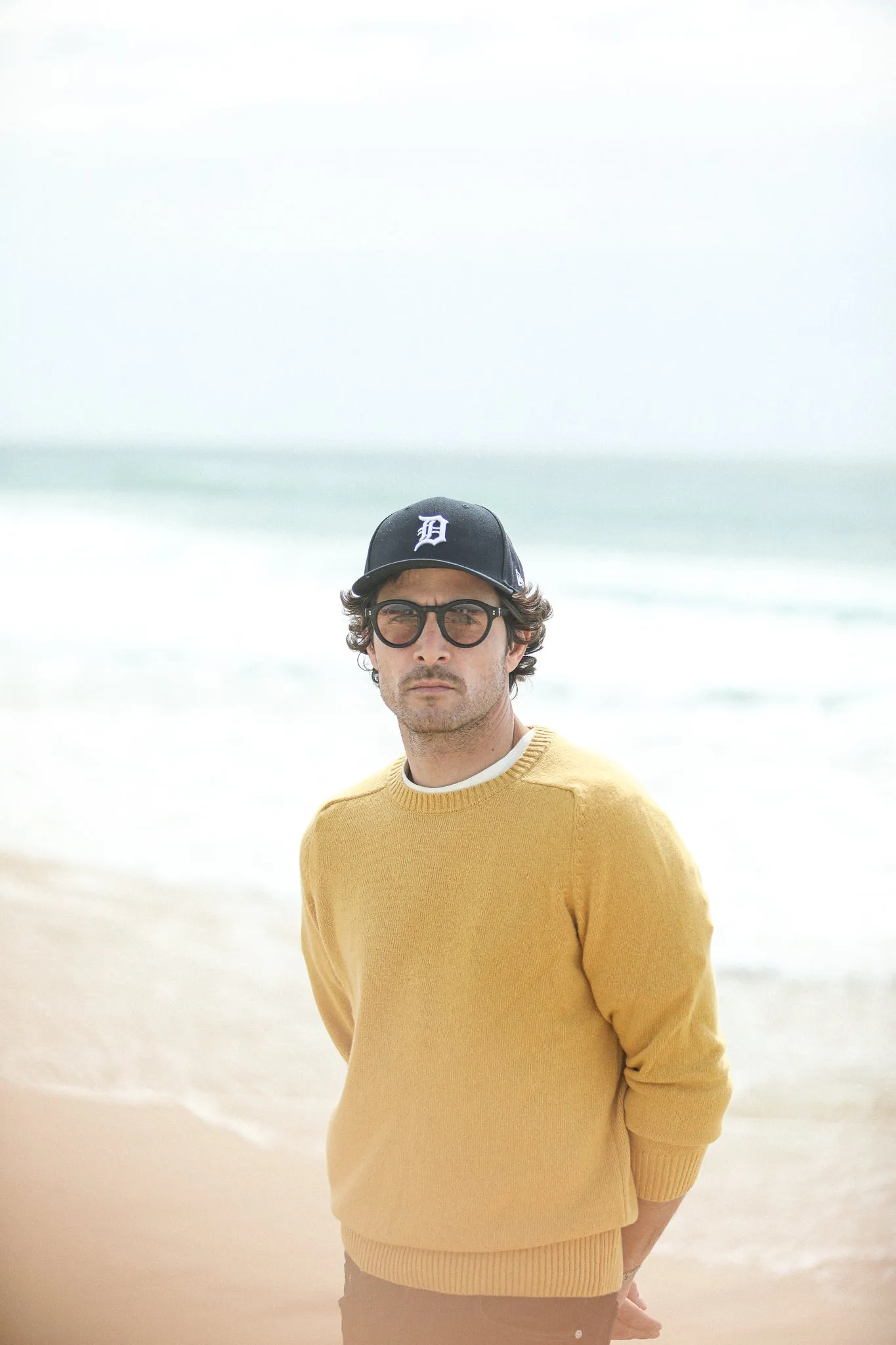 Pull Col Rond Lambswool Yellow sold by Drapeau noir product image thumbnail 2