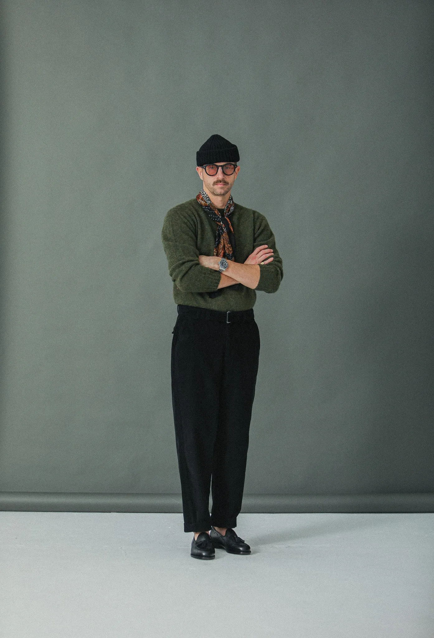 Chino Militaire Velours Noir - Comfort Fit sold by Drapeau noir product image thumbnail 4
