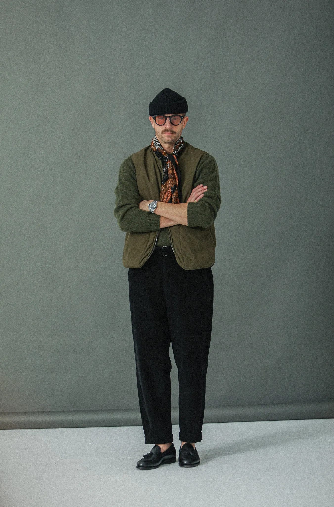 Chino Militaire Velours Noir - Comfort Fit sold by Drapeau noir product image thumbnail 2