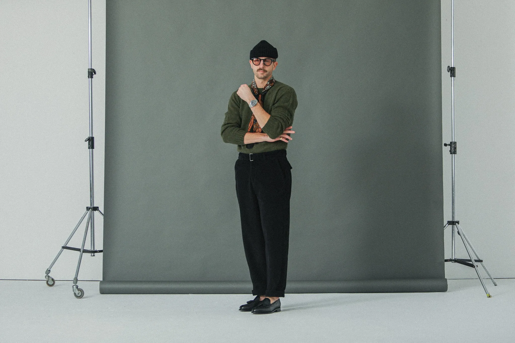 Chino Militaire Velours Noir - Comfort Fit sold by Drapeau noir product image thumbnail 3