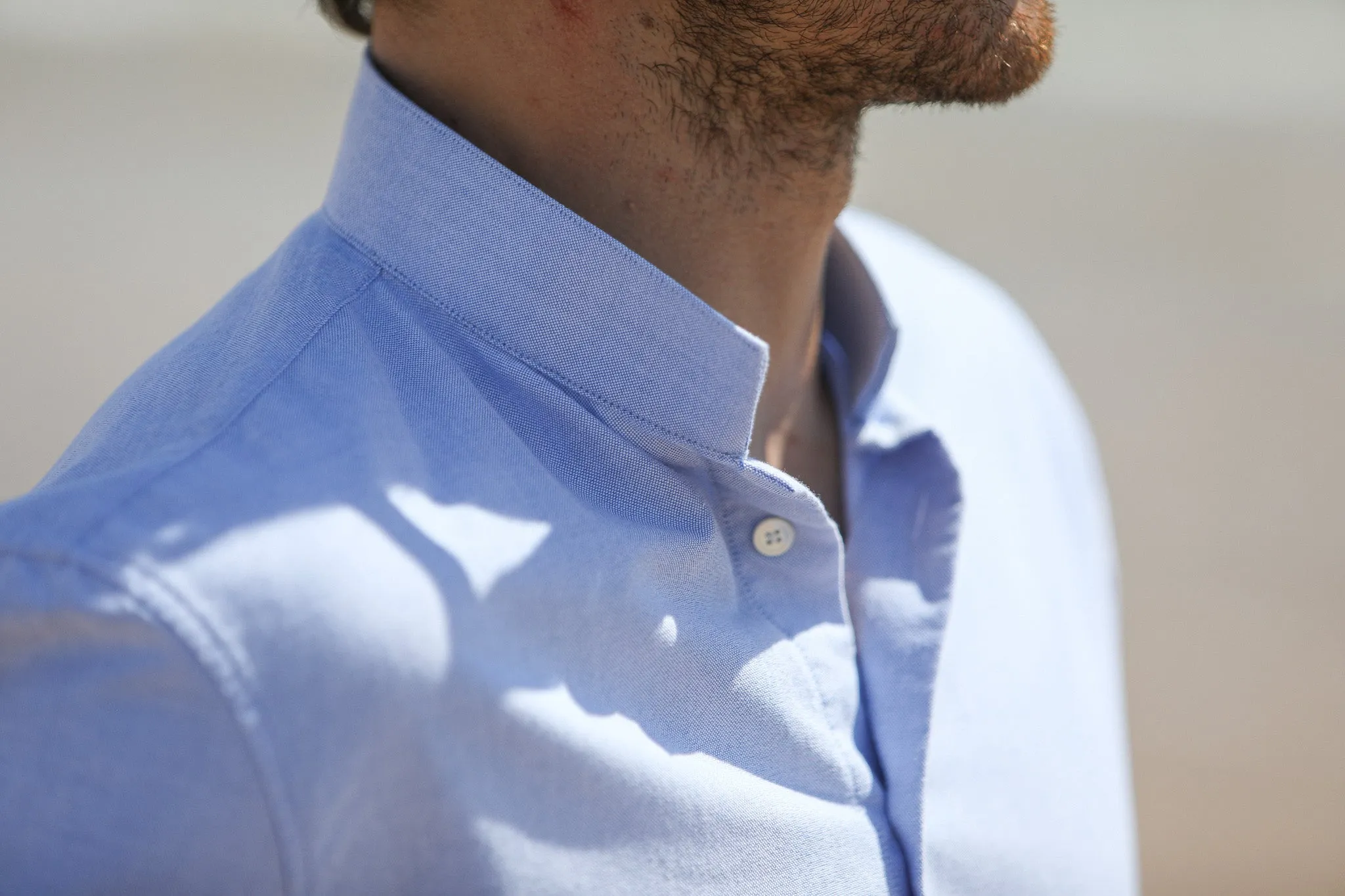 Chemise Oxford Bleu - Col Tailleur sold by Drapeau noir product image thumbnail 5