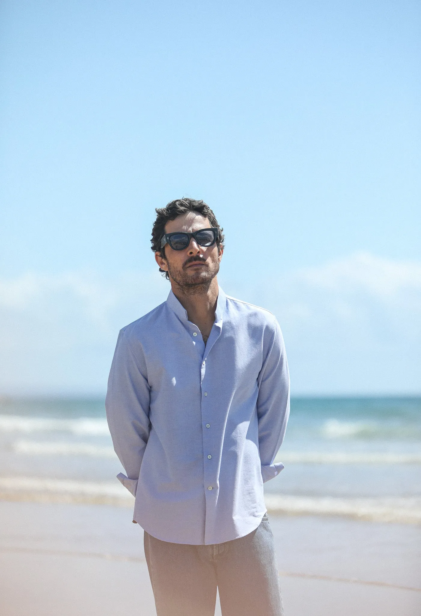 Chemise Oxford Bleu - Col Tailleur sold by Drapeau noir product image thumbnail 4