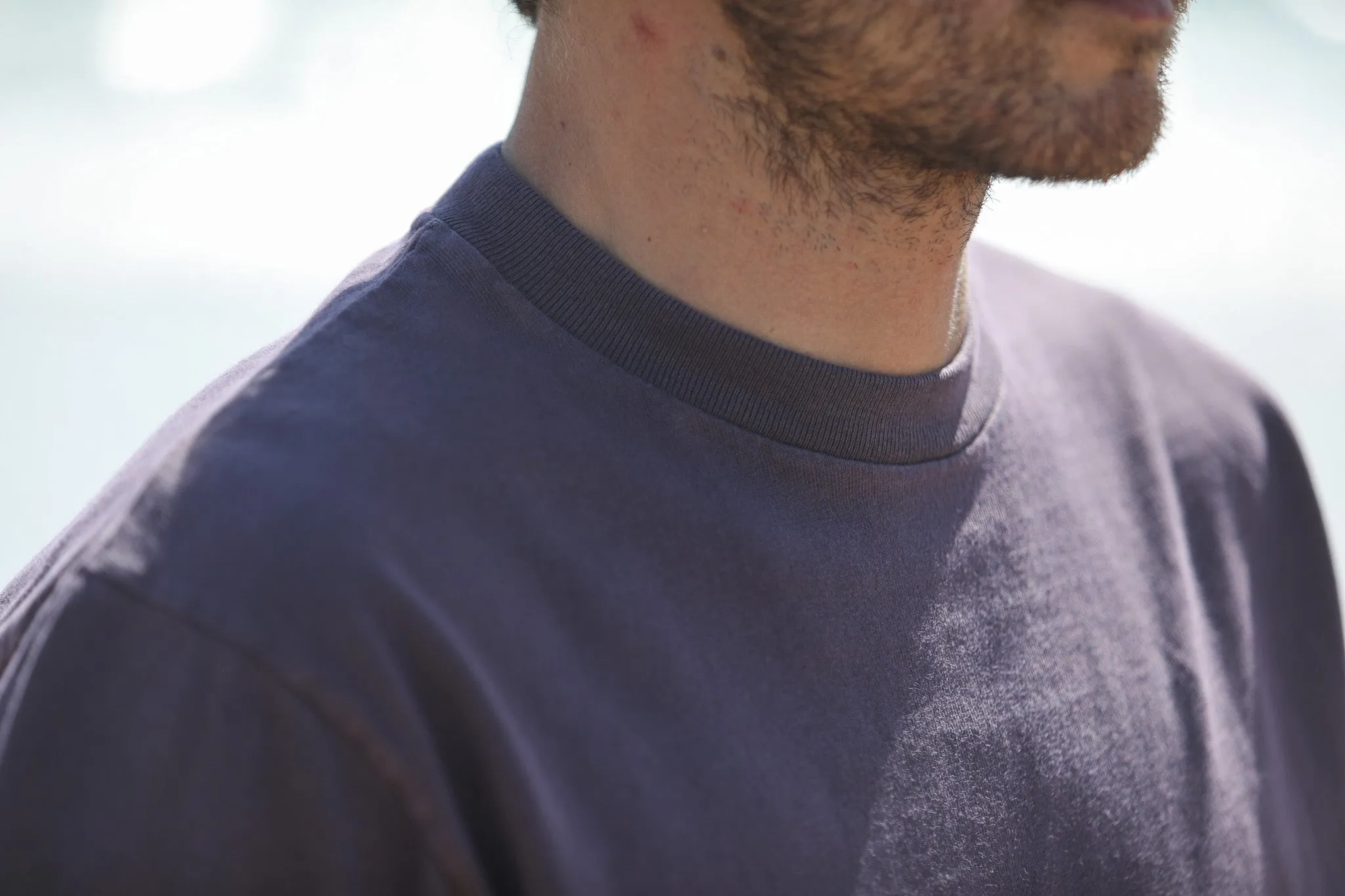 Tee-Shirt Confort Acid Wash Violet sold by Drapeau noir product image thumbnail 5