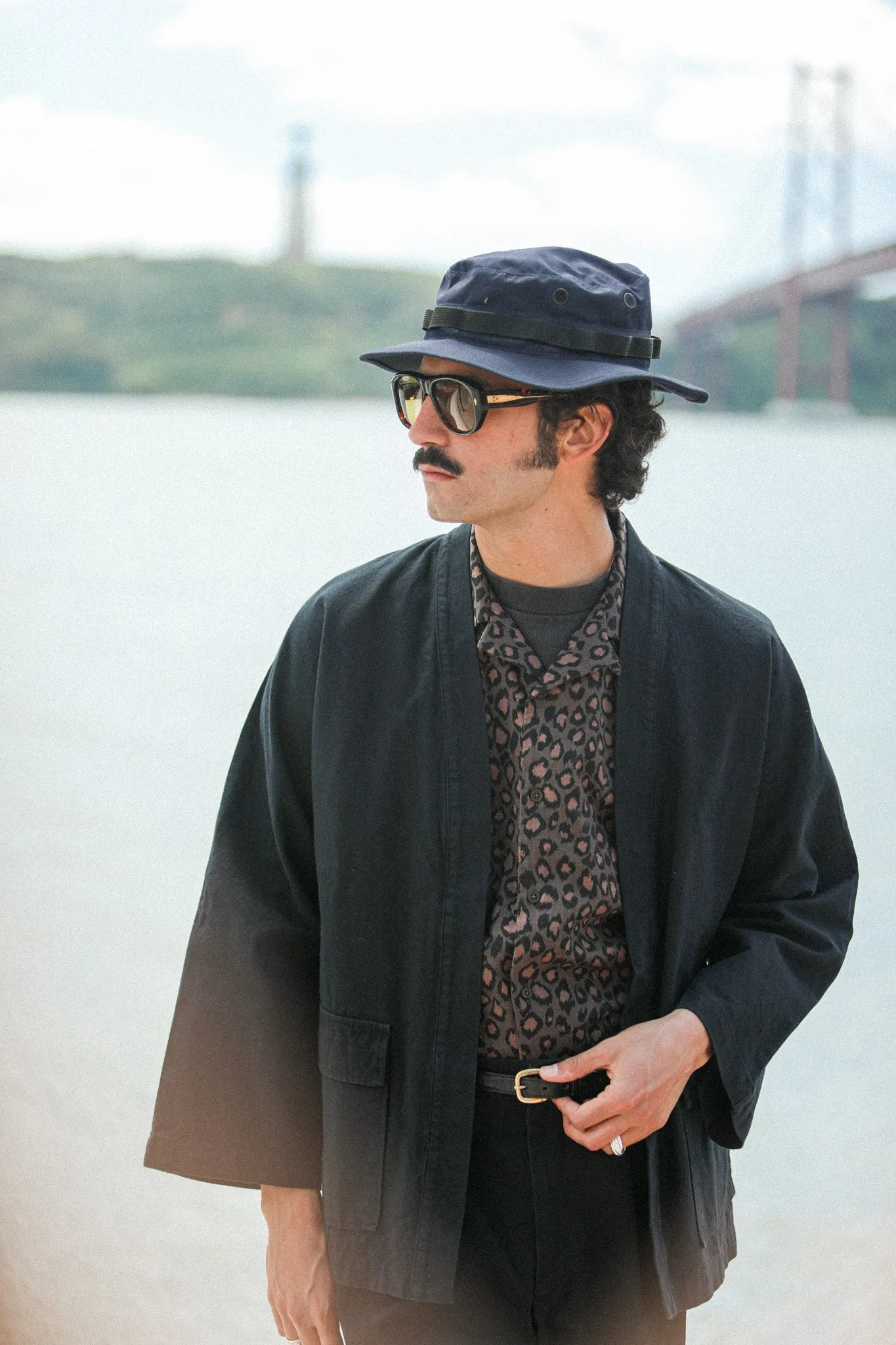 Veste Kimono Canvas Japonais Noir sold by Drapeau noir product image thumbnail 2