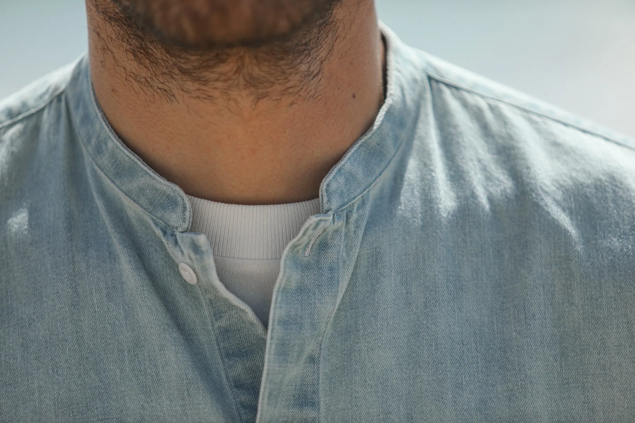 Modern Fit Japanese Denim - Col Habillé sold by Drapeau noir product image thumbnail 5