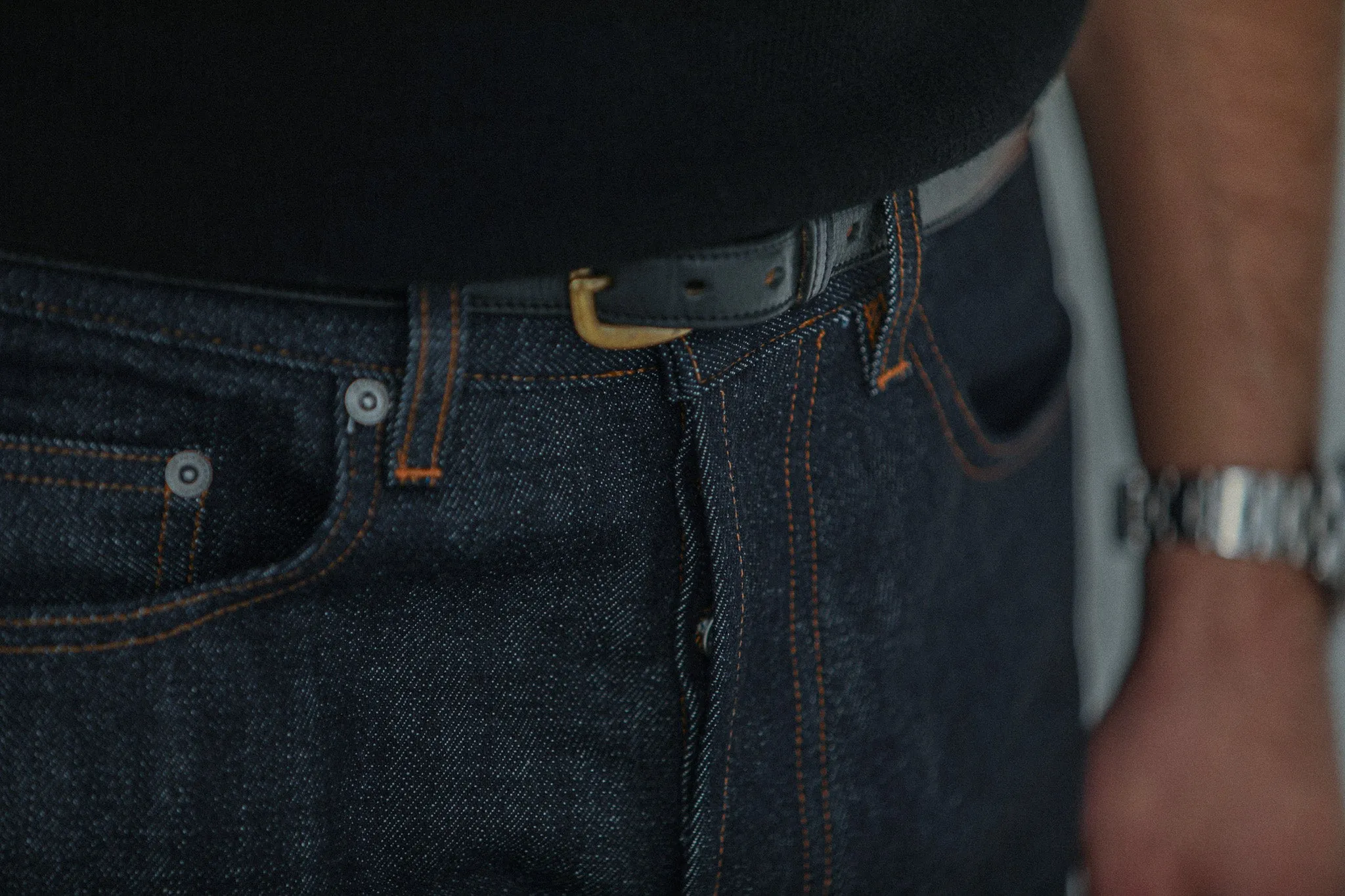 Jean Selvedge Japonais Brut - Athletic Fit sold by Drapeau noir product image thumbnail 5