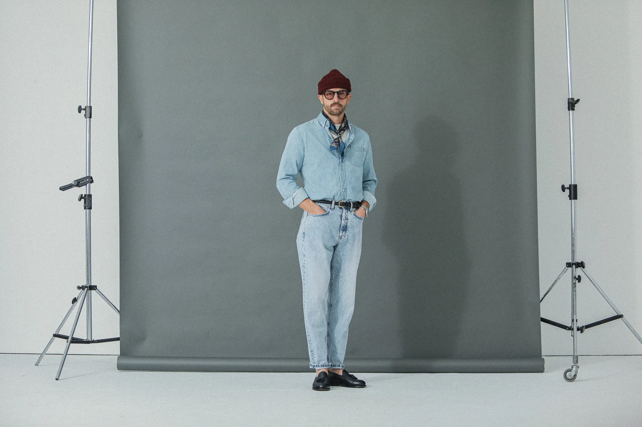 Jean Selvedge blue Light Bleach - Comfort Fit sold by Drapeau noir product image thumbnail 3