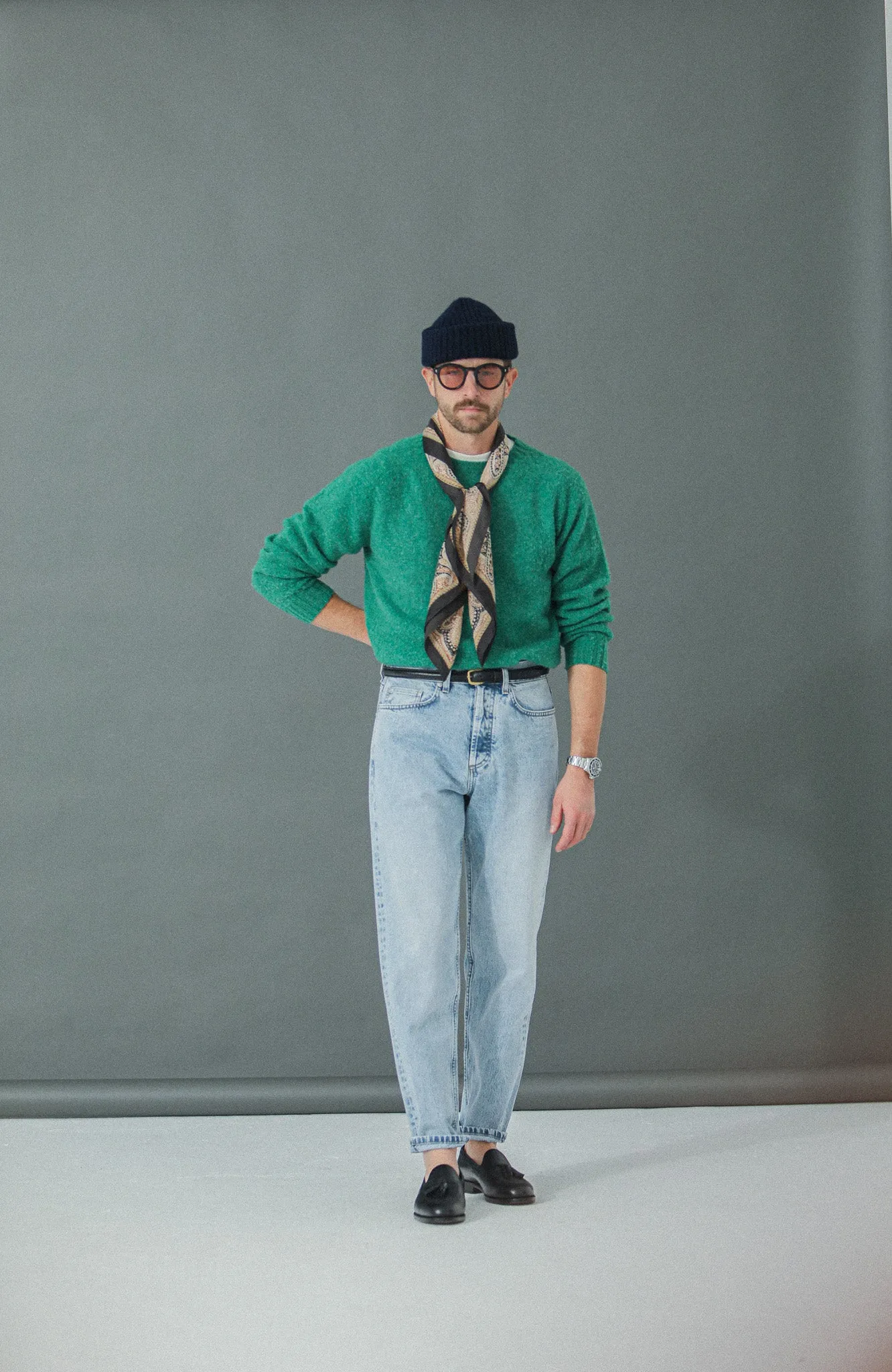 Jean Selvedge blue Light Bleach - Comfort Fit sold by Drapeau noir