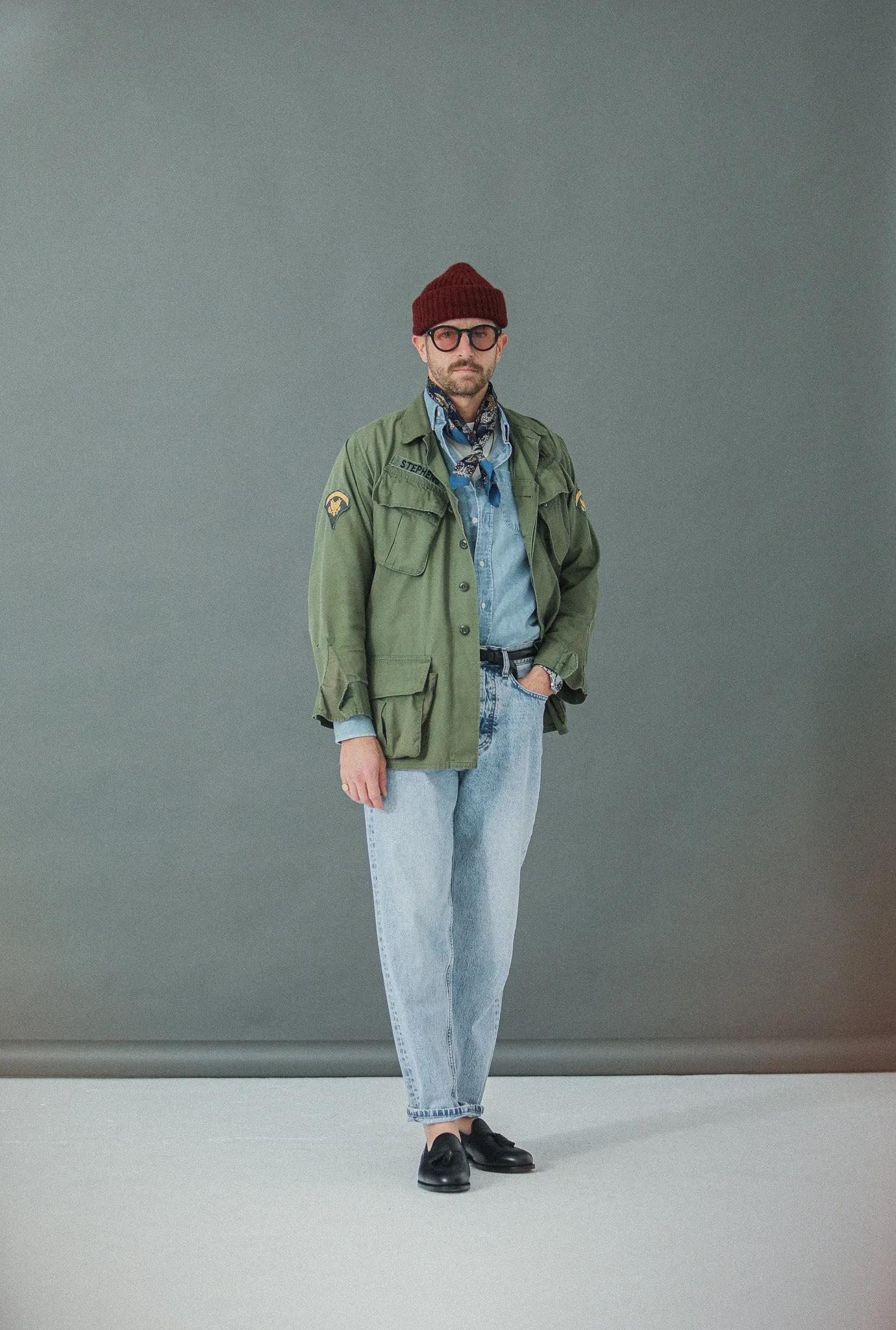 Jean Selvedge blue Light Bleach - Comfort Fit sold by Drapeau noir product image thumbnail 4