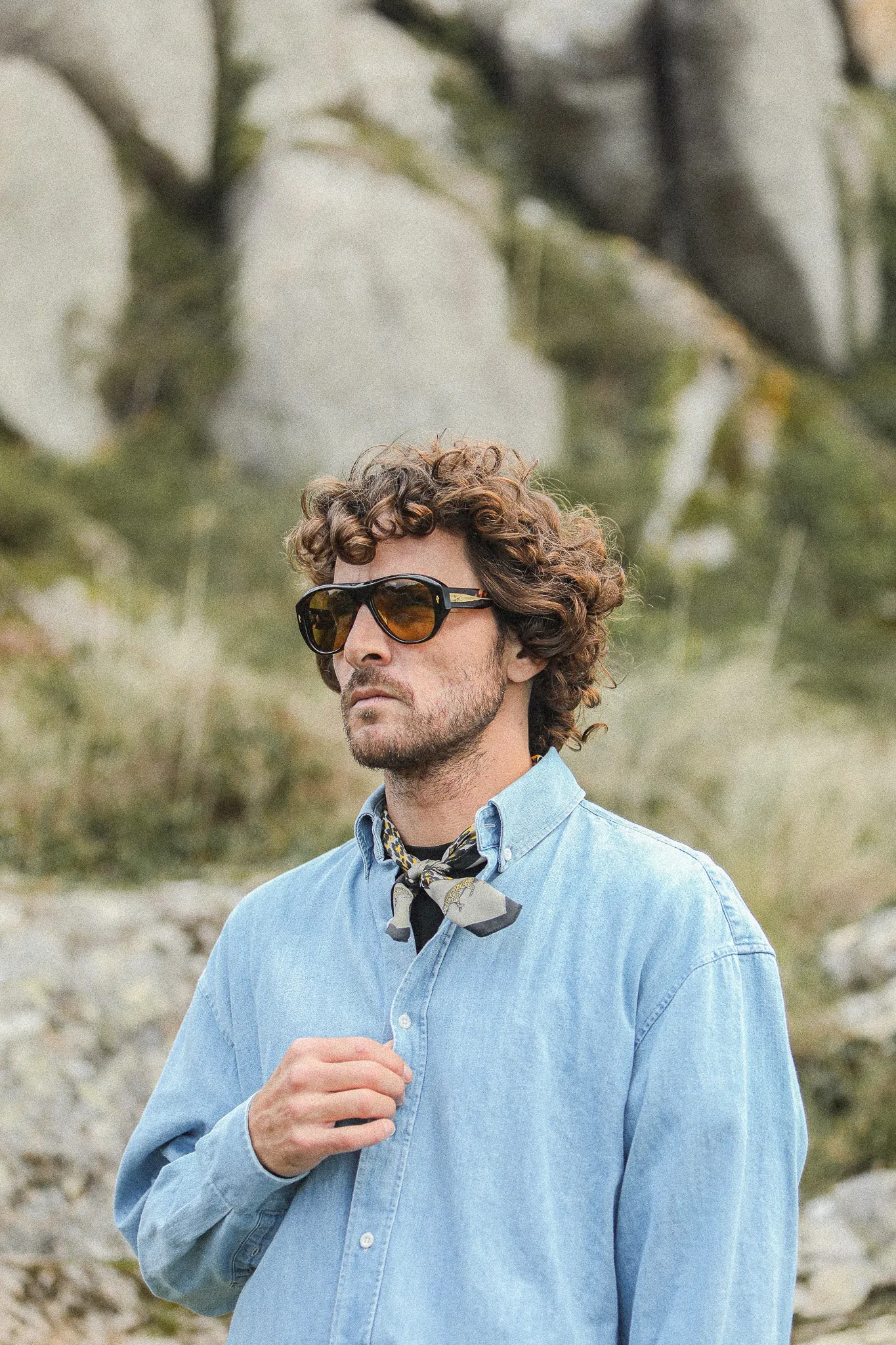 Chemise Denim Japonais Bleached - Modern Fit sold by Drapeau noir product image thumbnail 2