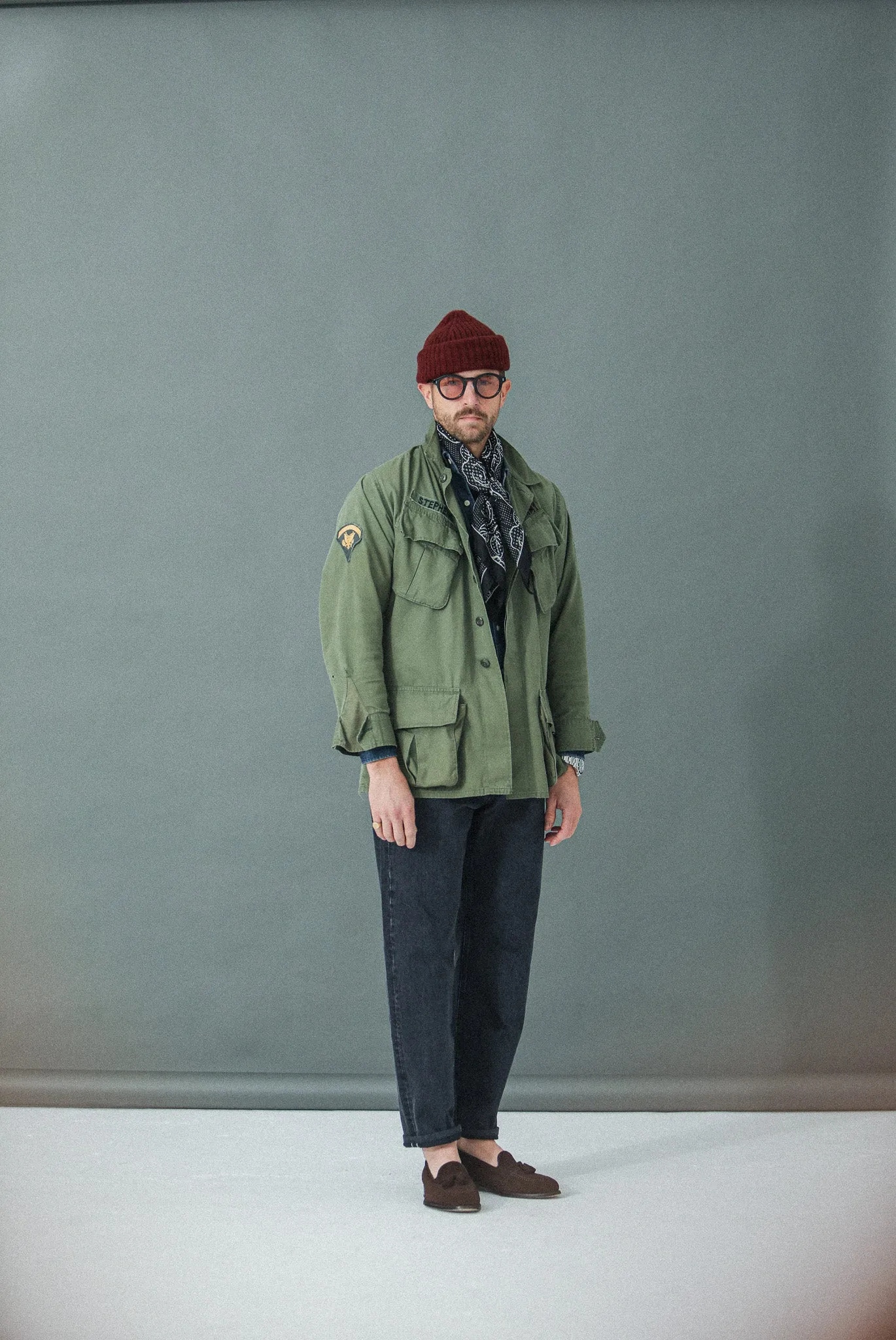Jean Selvedge Noir Stonewash - Athletic Fit sold by Drapeau noir product image thumbnail 2