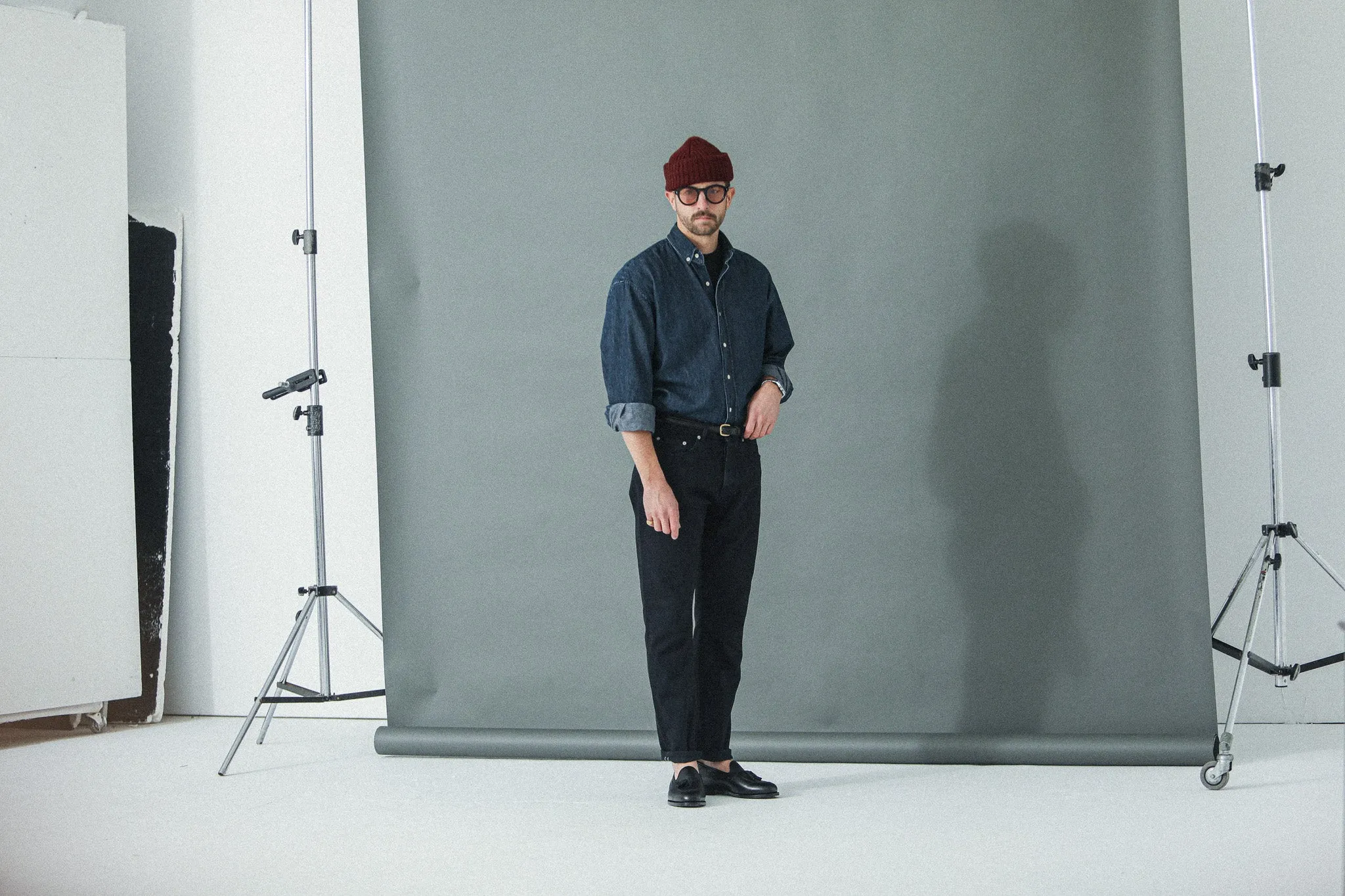 Jean Selvedge Black - Tapered Fit sold by Drapeau noir product image thumbnail 3