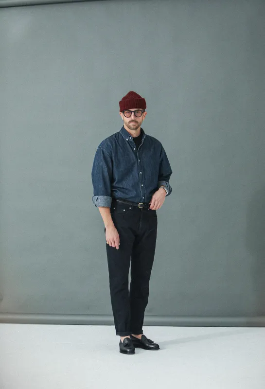 Jean Selvedge Black - Tapered Fit made by Drapeau noir