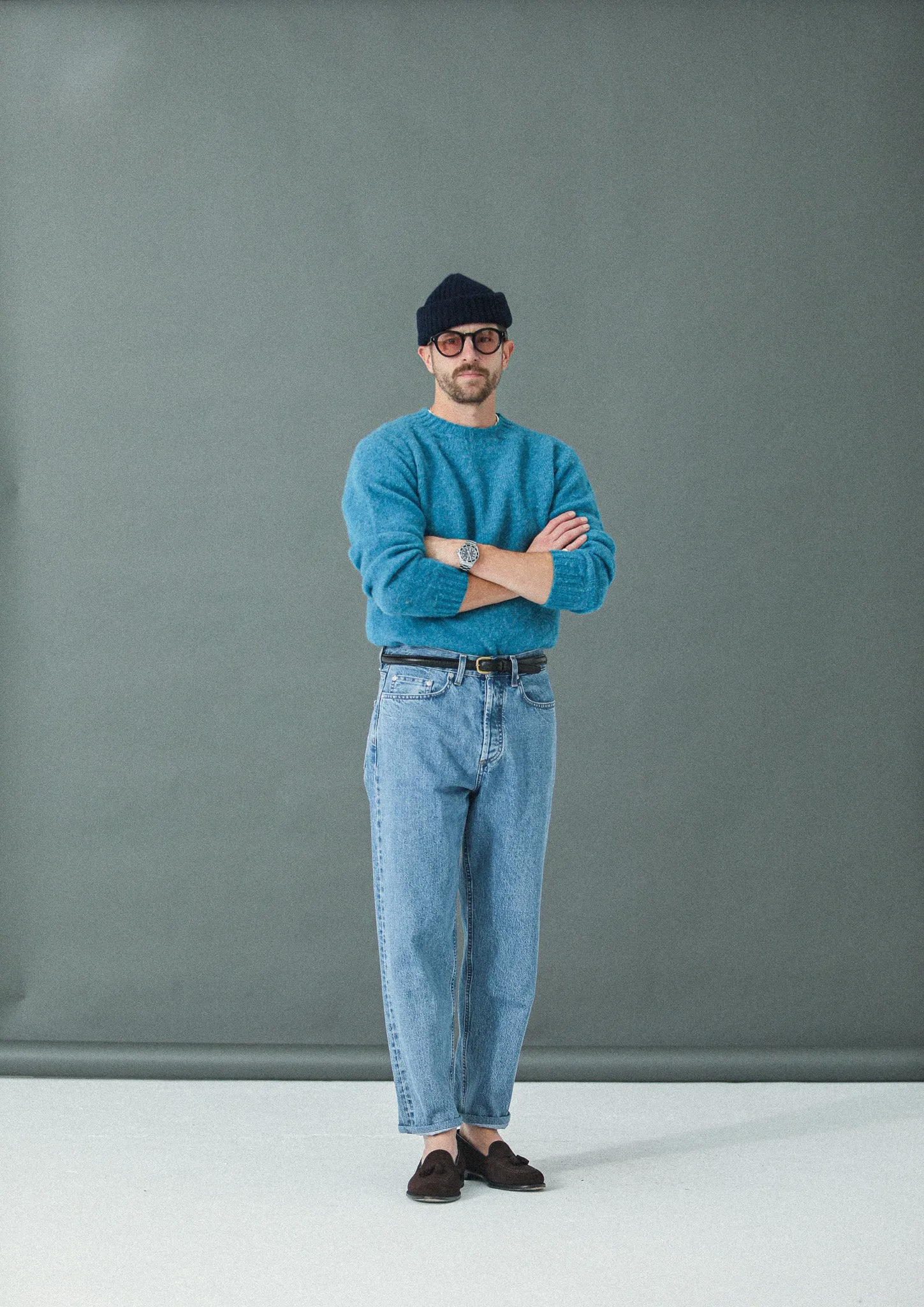 Jean Selvedge blue bleach - Confort Fit sold by Drapeau noir product image thumbnail 2