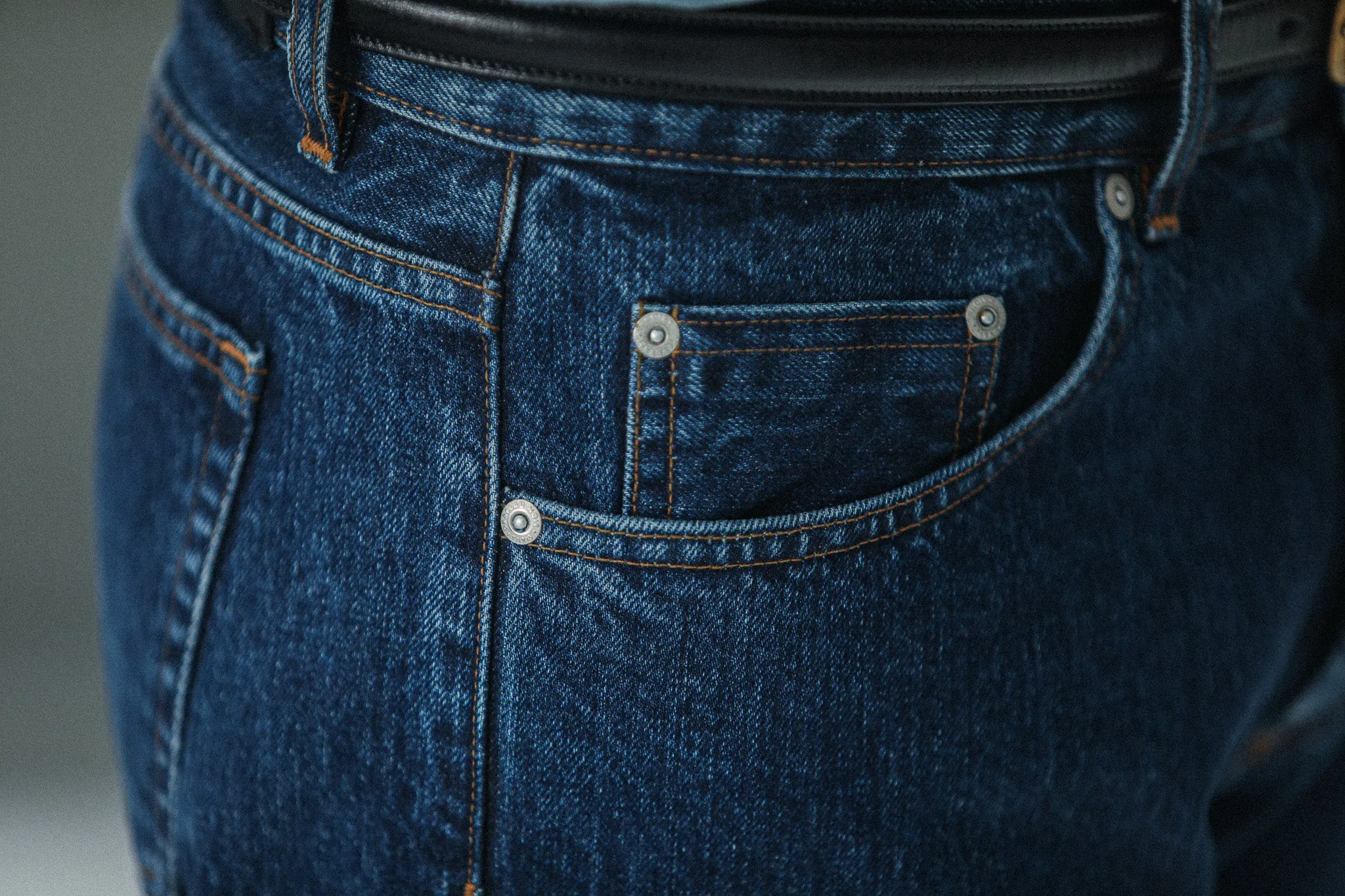 Jean Selvedge Blue Stonewash - Tapered Fit sold by Drapeau noir product image thumbnail 5