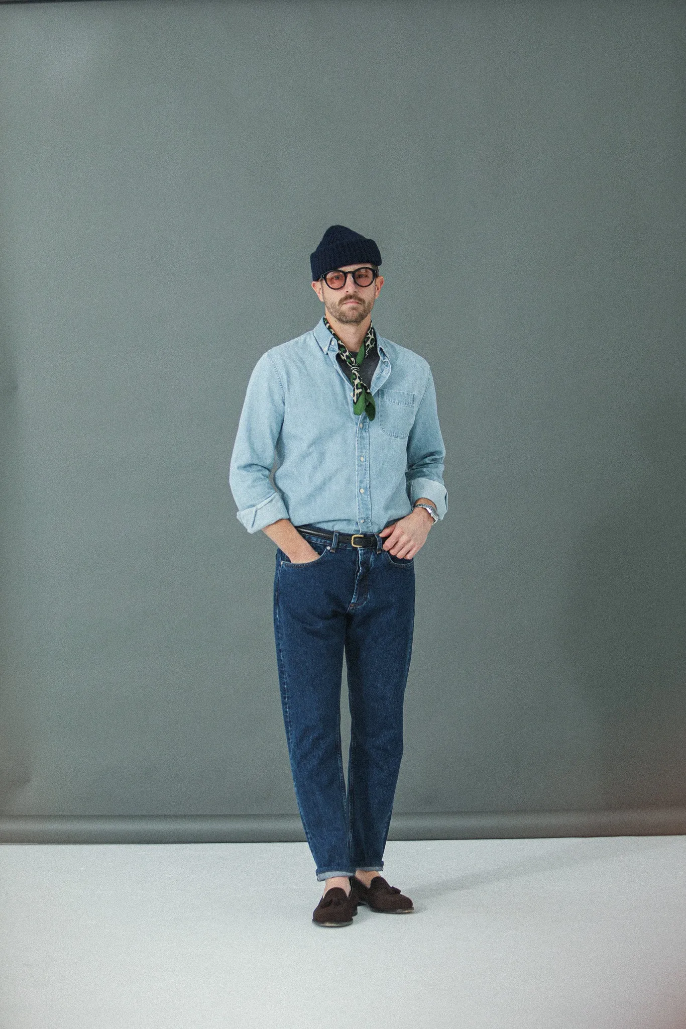 Jean Selvedge Blue Stonewash - Tapered Fit sold by Drapeau noir product image thumbnail 4