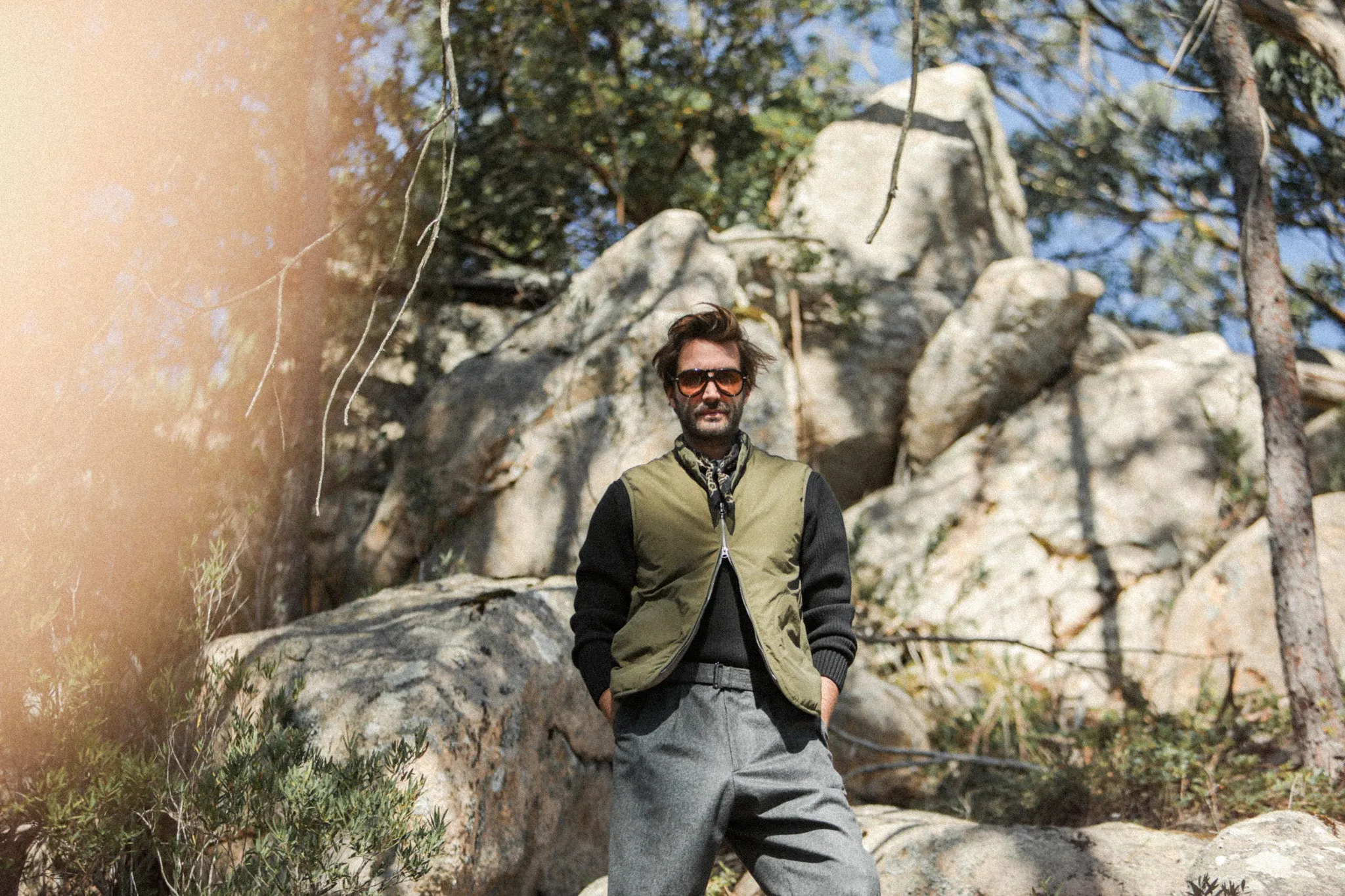 Gilet Technique Matelassé Primaloft®️ Khaki sold by Drapeau noir product image thumbnail 5