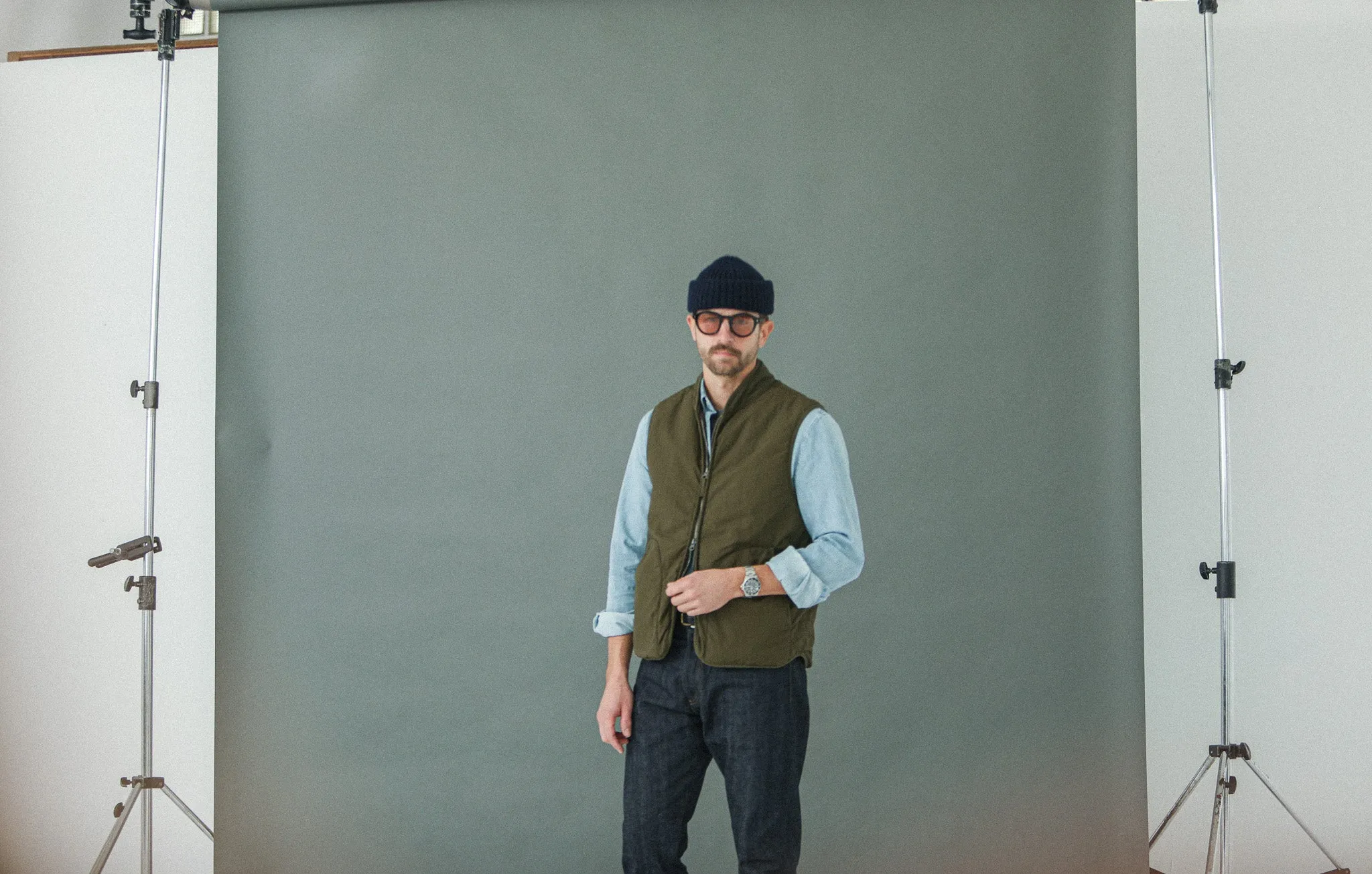Gilet Technique Matelassé Primaloft®️ Khaki sold by Drapeau noir product image thumbnail 3