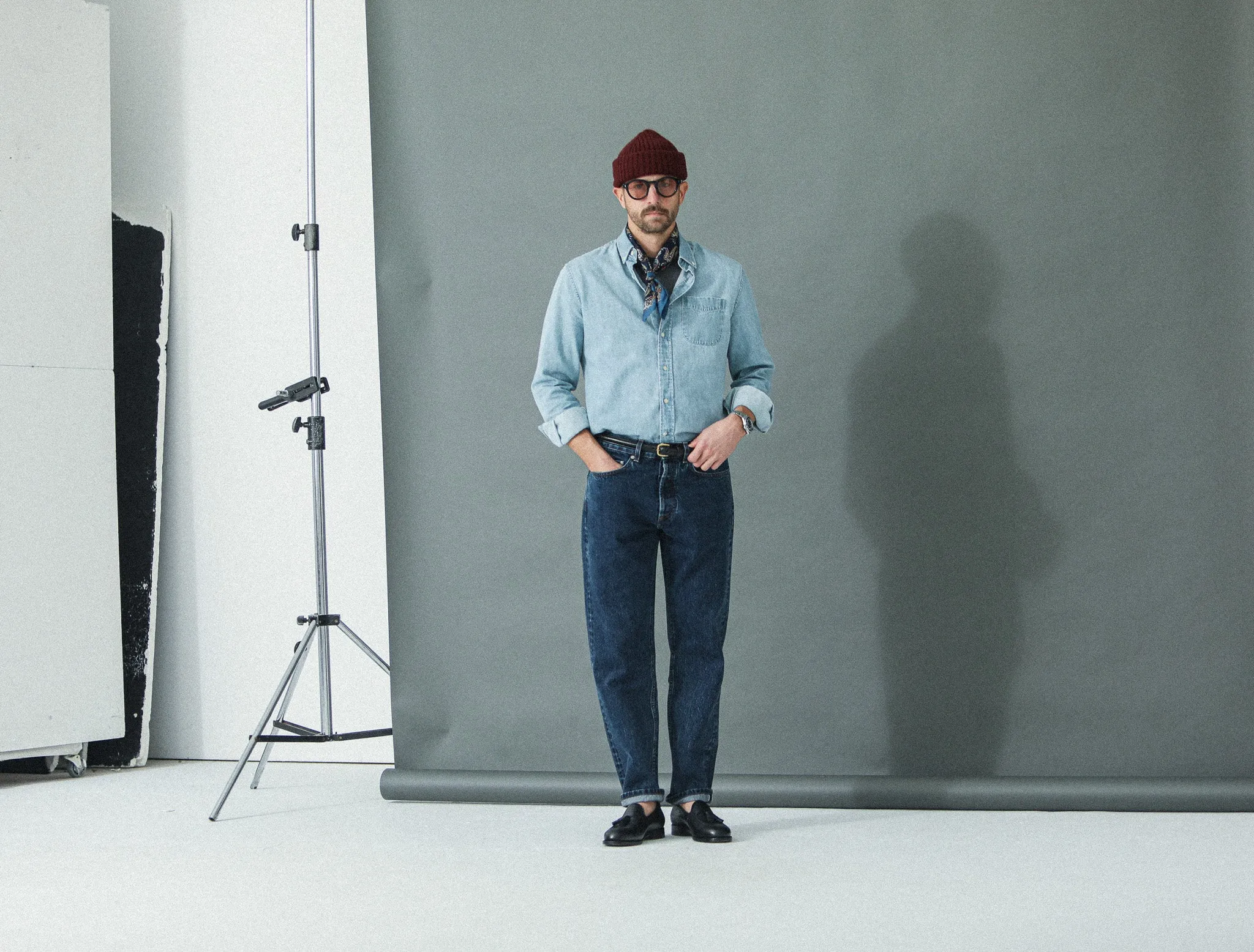 Jean Selvedge Blue Stonewash - Athletic Fit sold by Drapeau noir product image thumbnail 3