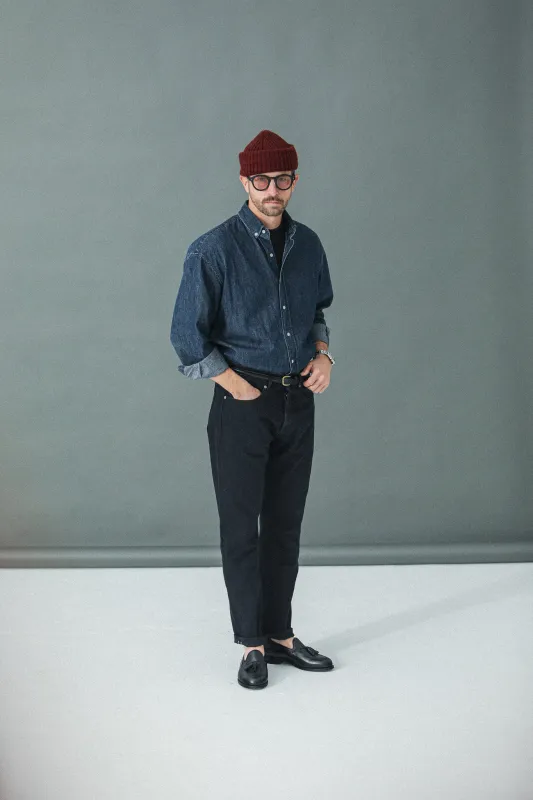 Jean Selvedge Noir Rinse Wash - Athletic Fit made by Drapeau noir