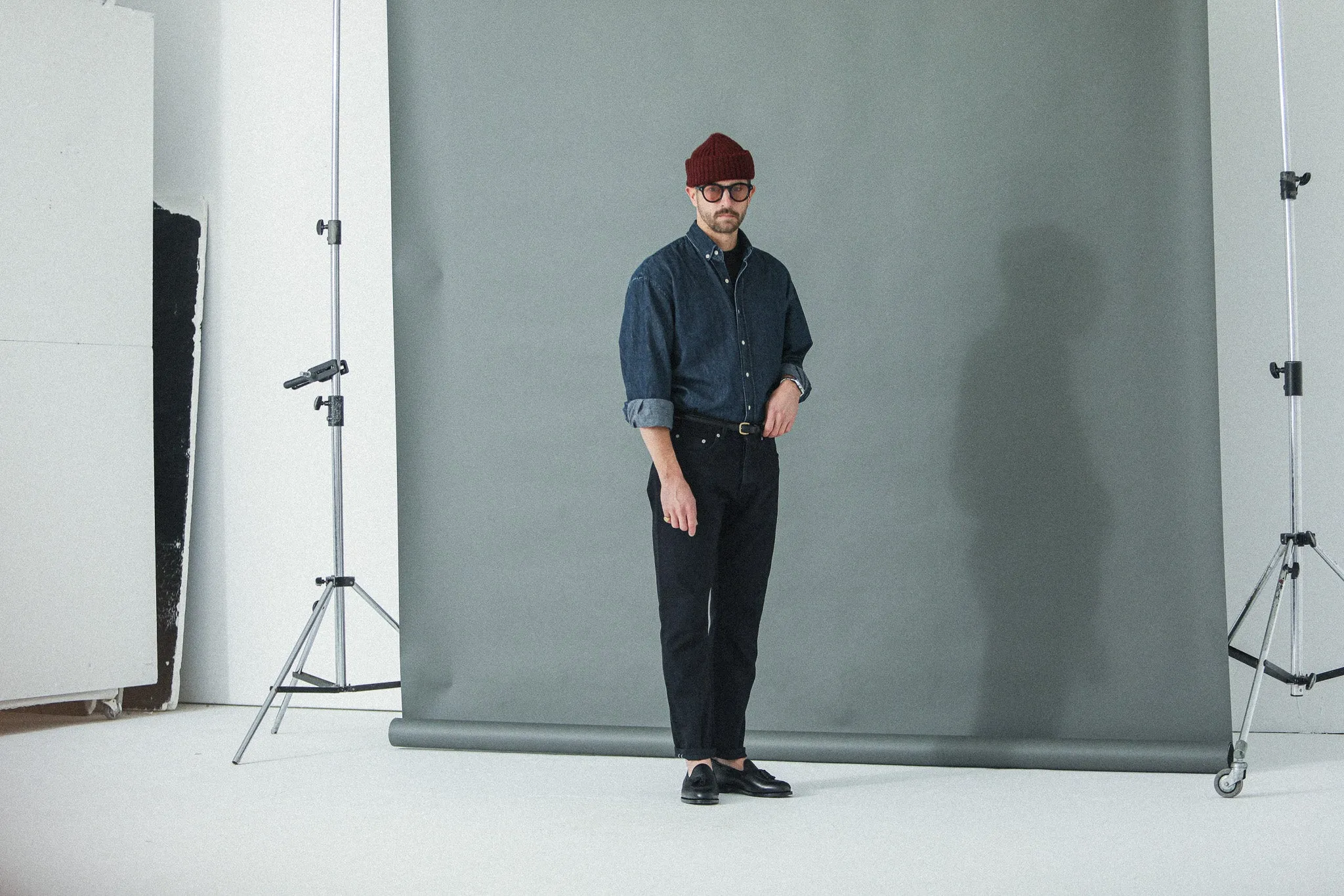 Jean Selvedge Noir Rinse Wash - Athletic Fit sold by Drapeau noir product image thumbnail 3