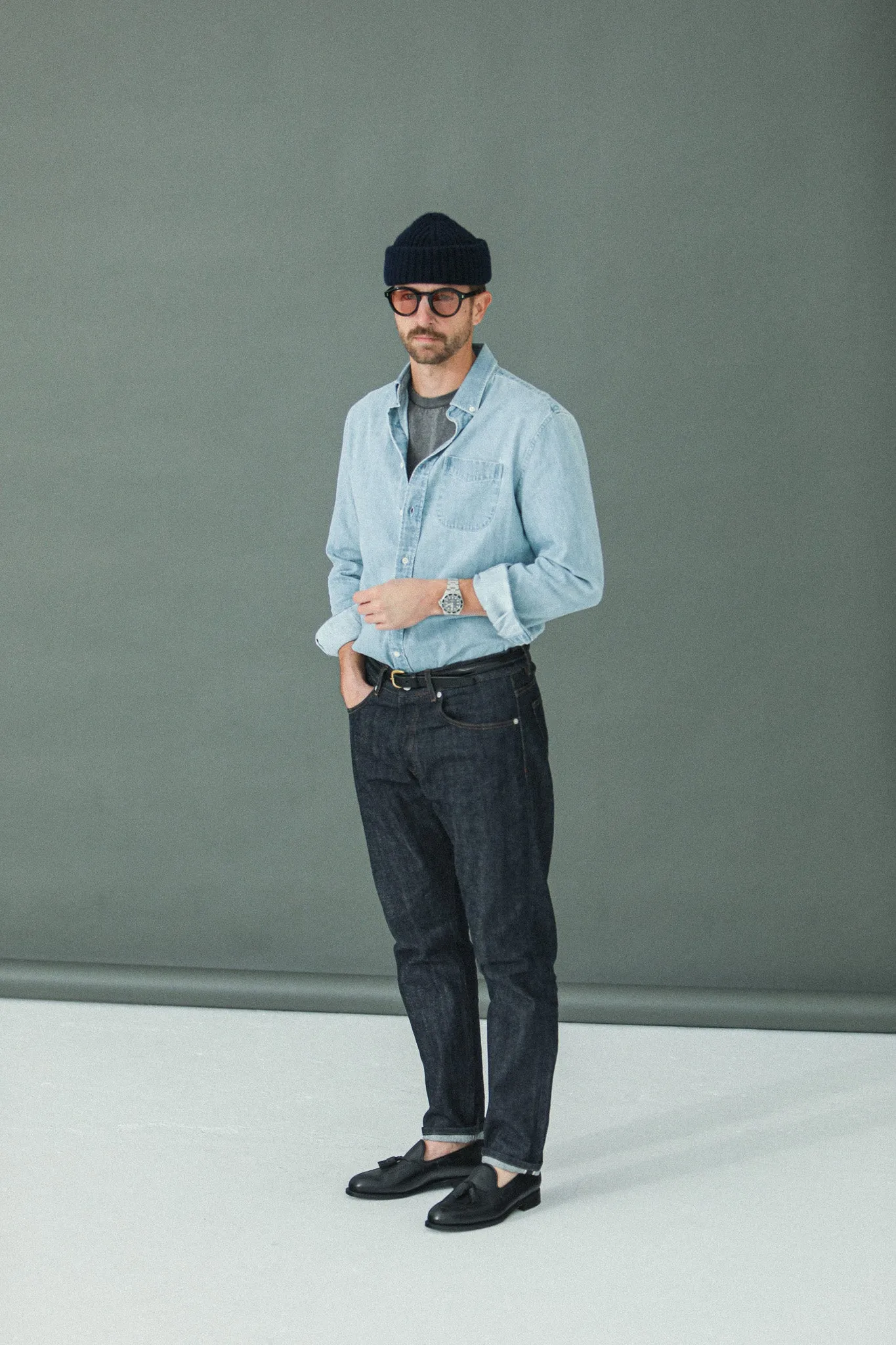 Jean Selvedge Brut Rinse - Tapered Fit sold by Drapeau noir product image thumbnail 4