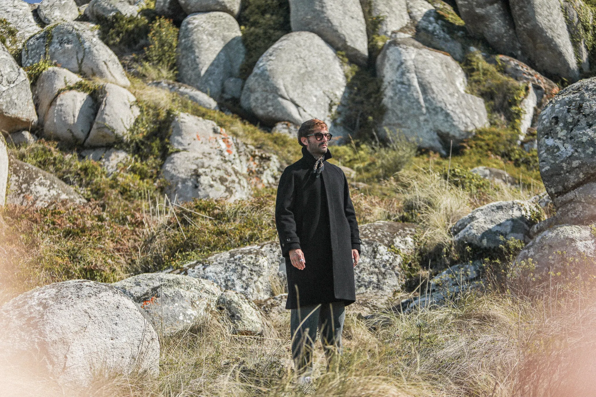 Manteau Balmaccan Laine & Cachemire Noir sold by Drapeau noir product image thumbnail 3