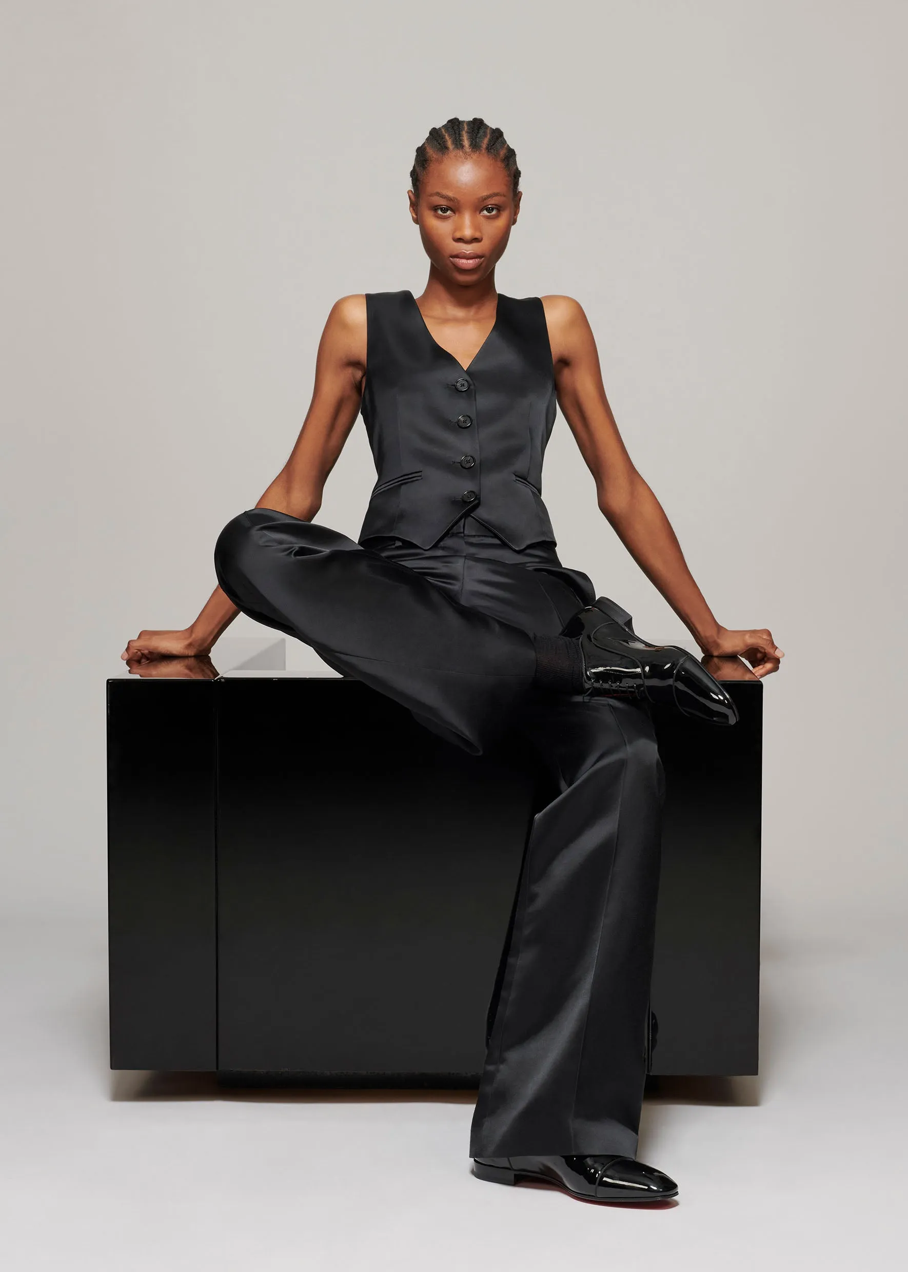 Satin Chrissie Waistcoat sold by Bella Freud product image thumbnail 5