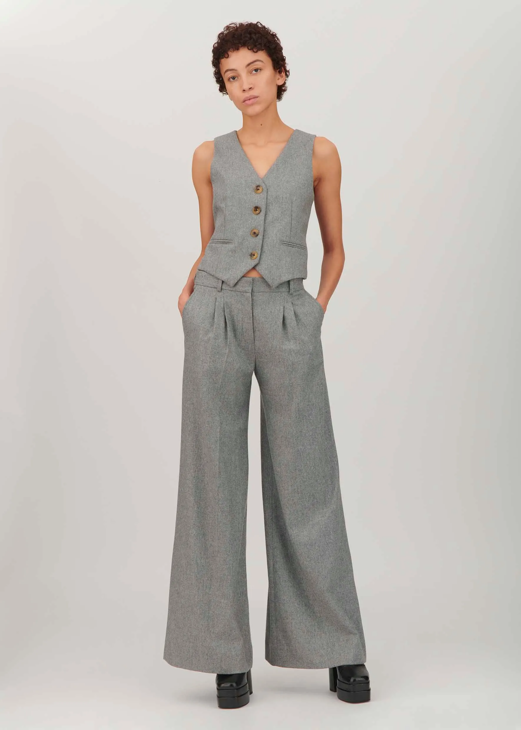 Flannel Bowie Trouser sold by Bella Freud product image thumbnail 2