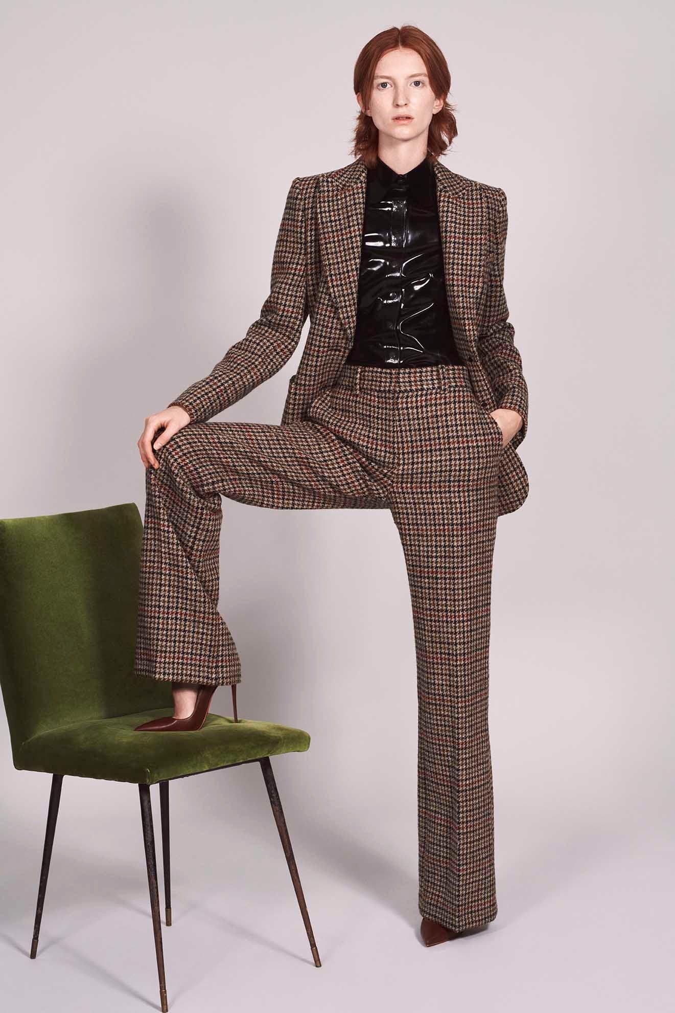 Tweed Slim Kim Trousers sold by Bella Freud product image thumbnail 3