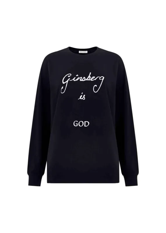 Ginsberg Is God Long Sleeve T-Shirt sold by Bella Freud